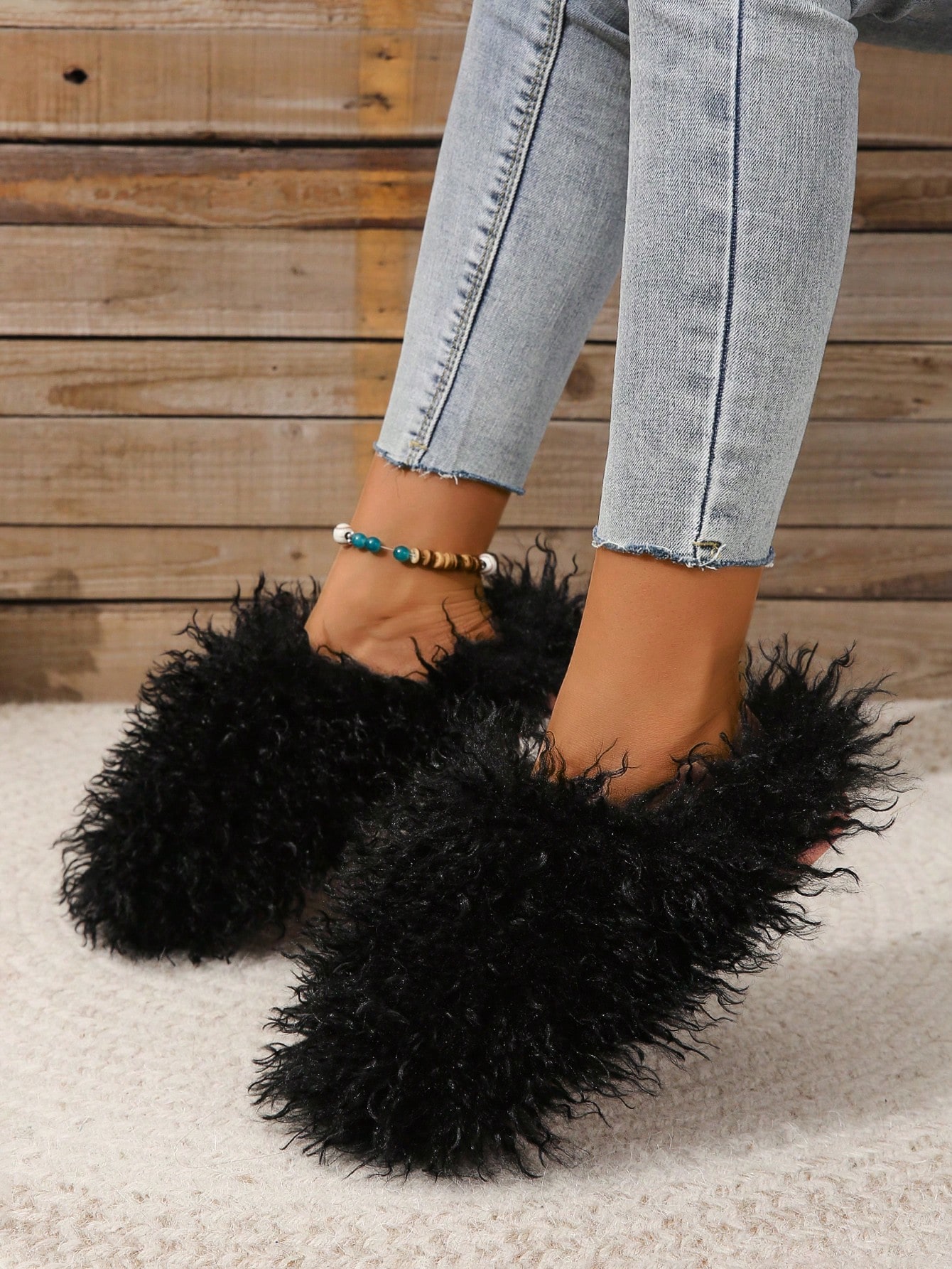 In Black Women Home Slippers