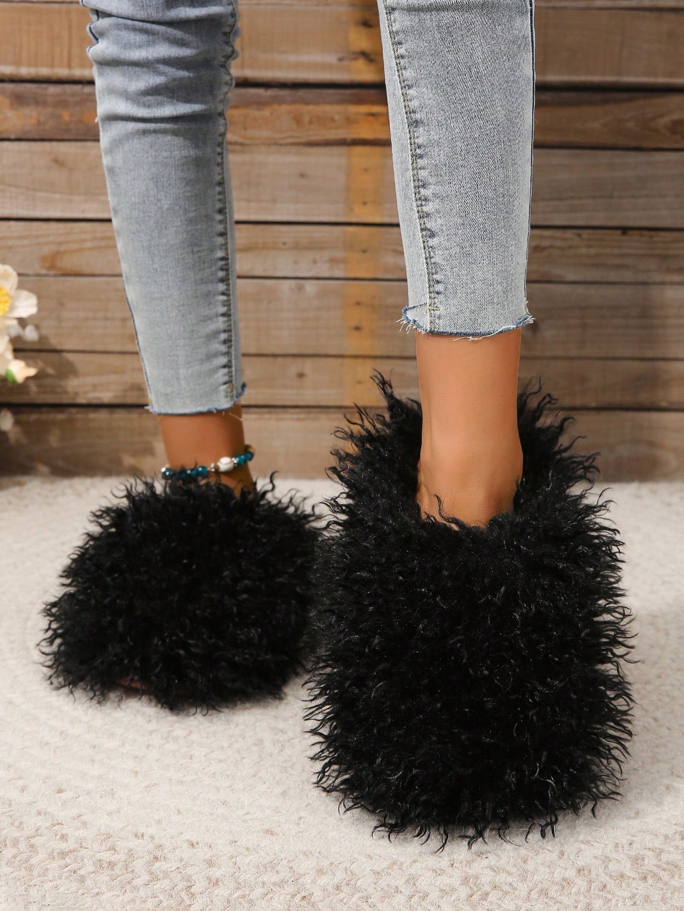 In Black Women Home Slippers