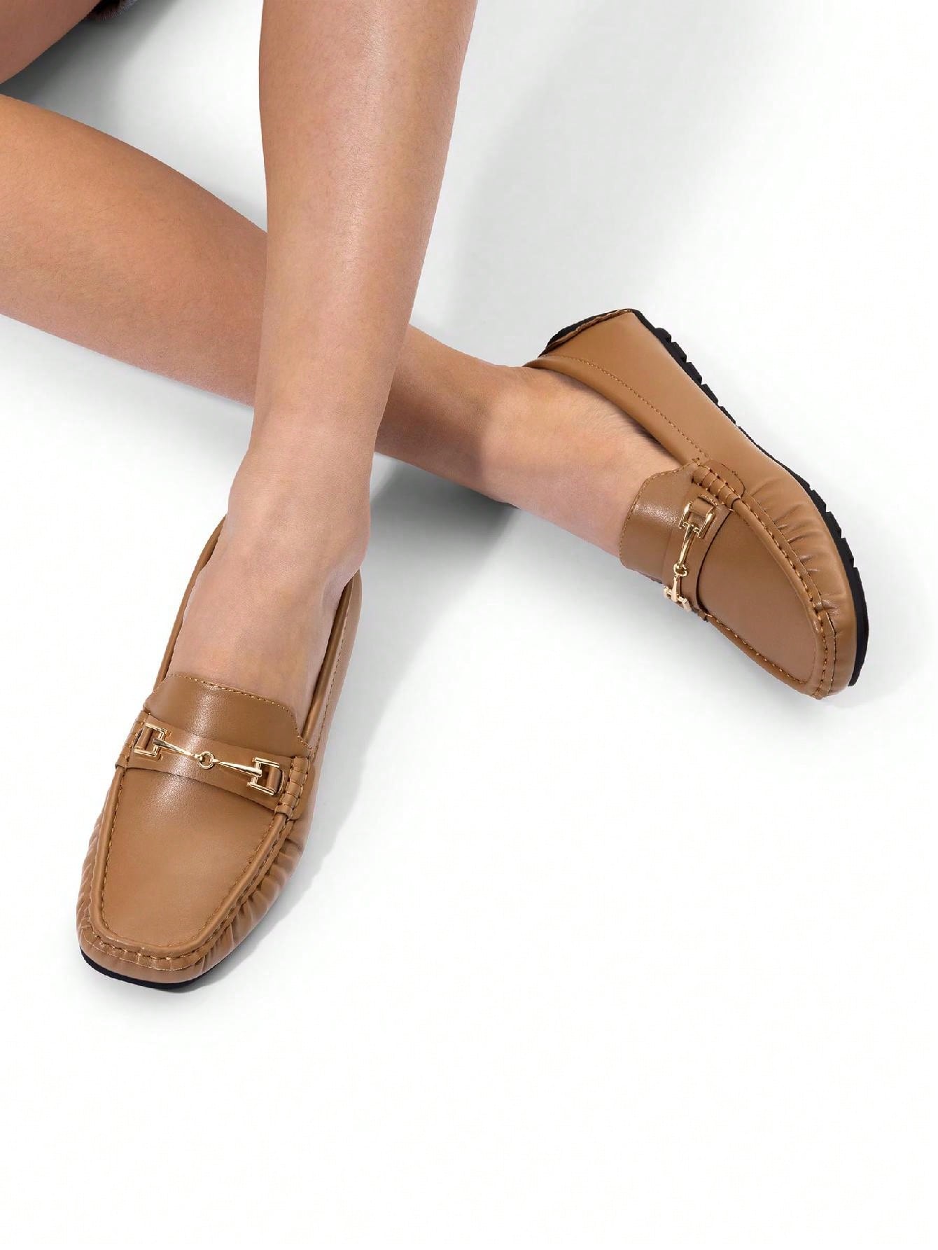 In Brown Women Flats