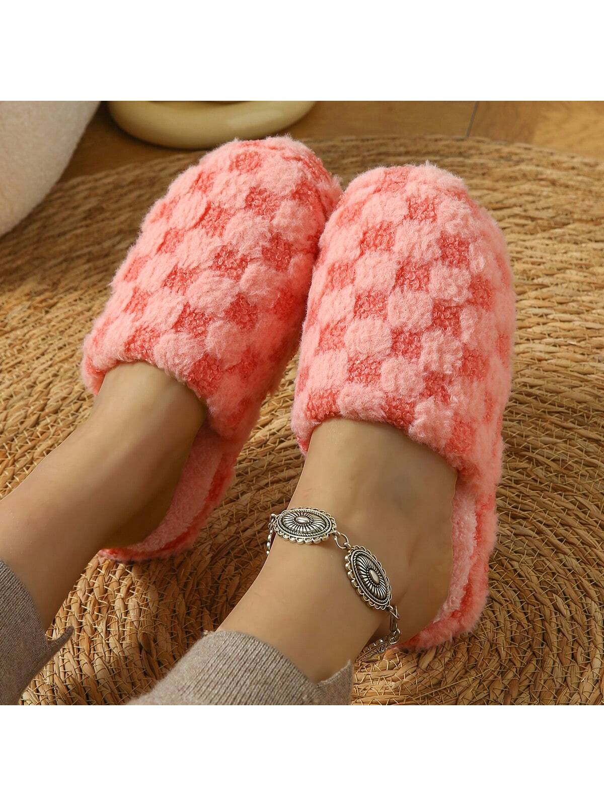 In Red Women Home Slippers