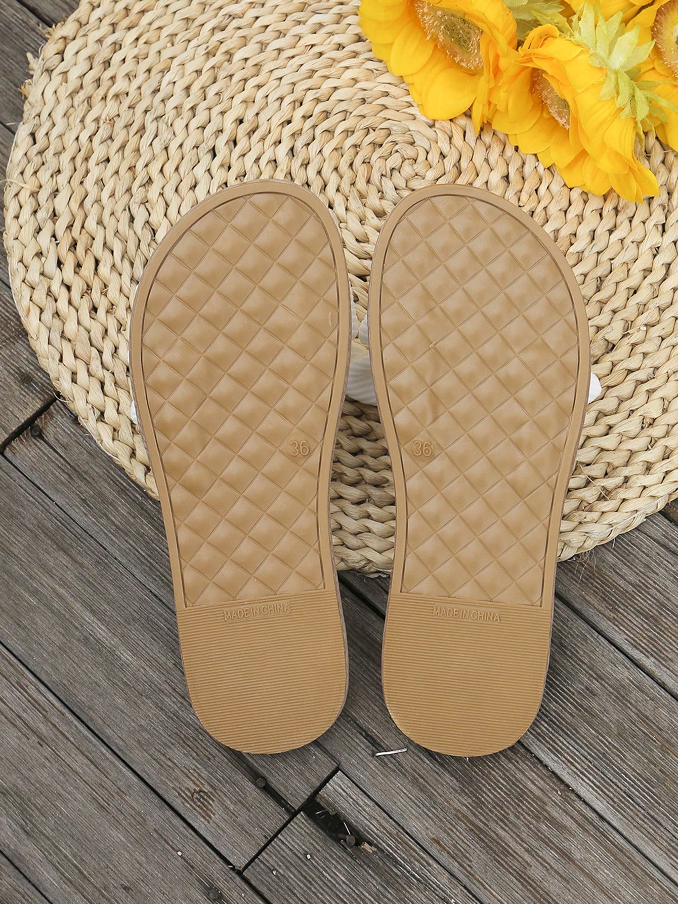 In White Women Flat Sandals