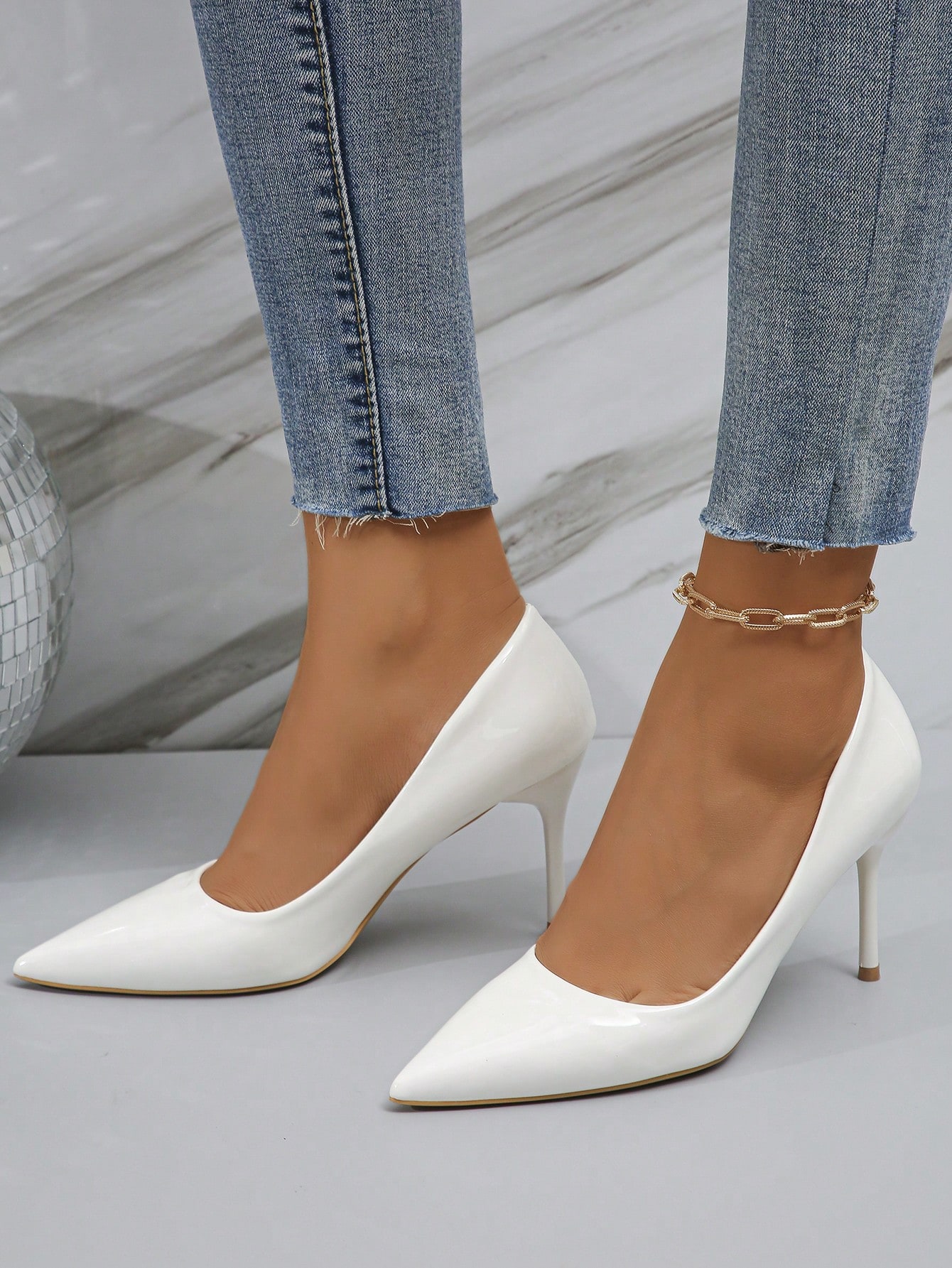 In White Women Pumps