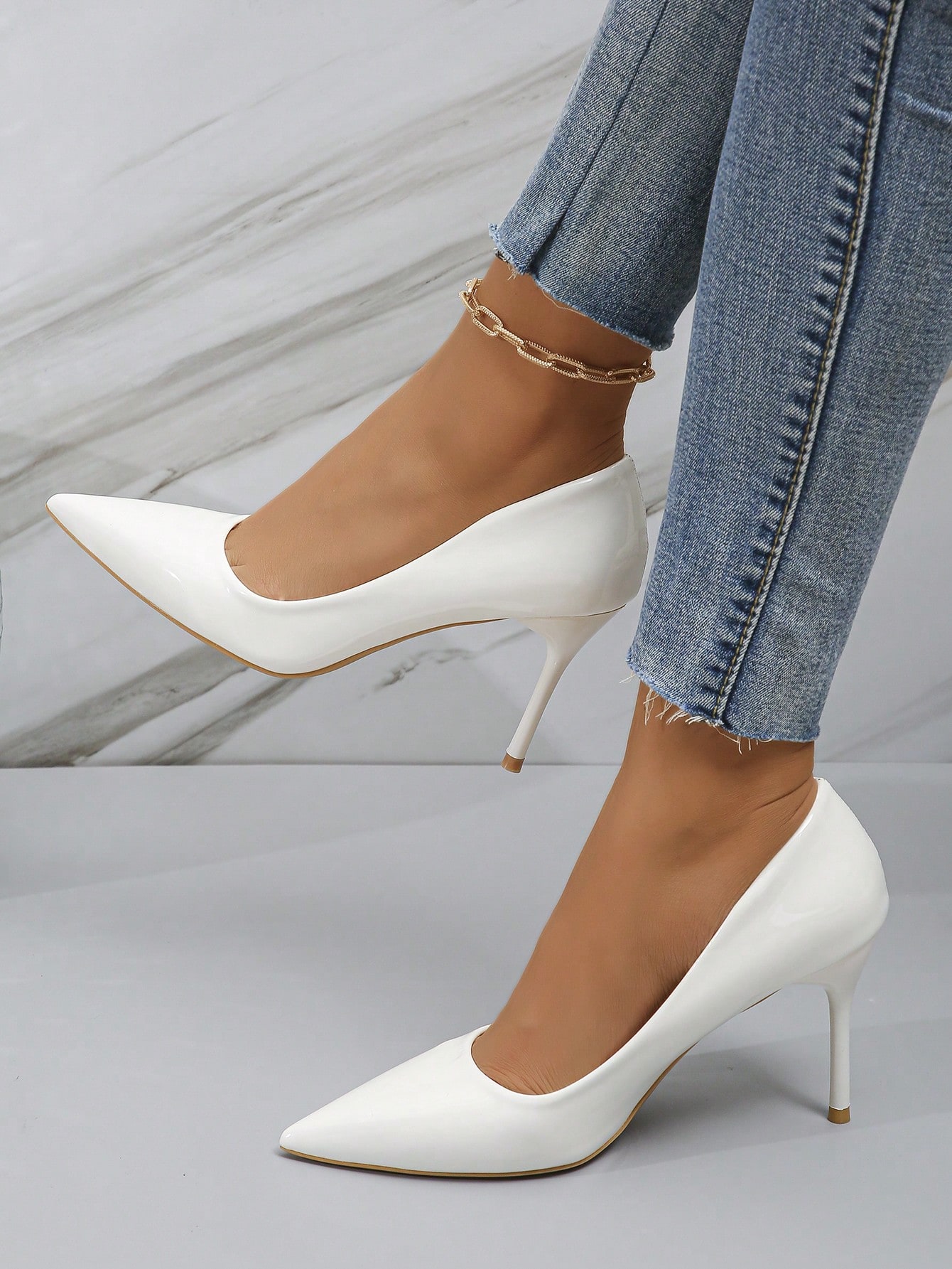 In White Women Pumps