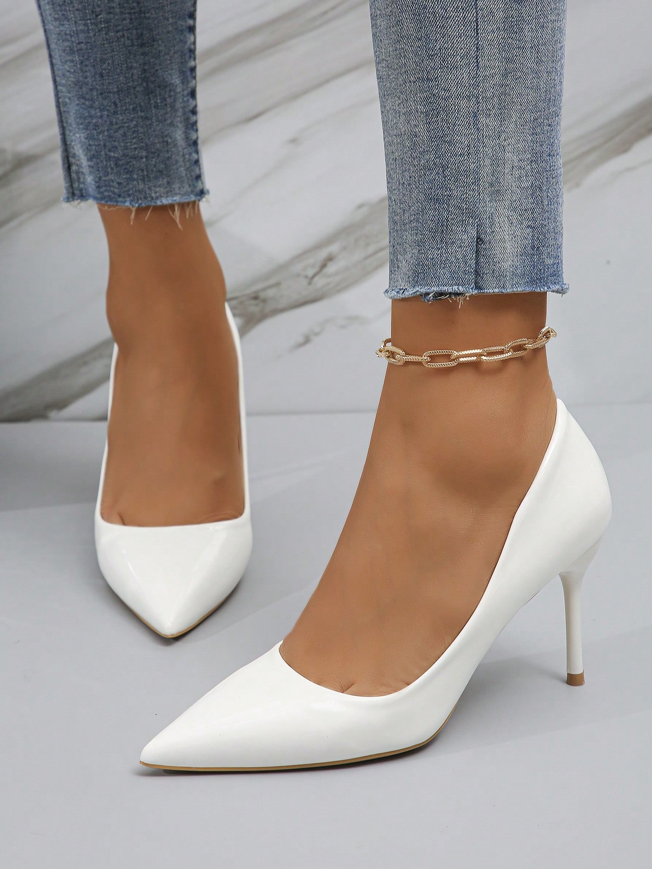 In White Women Pumps