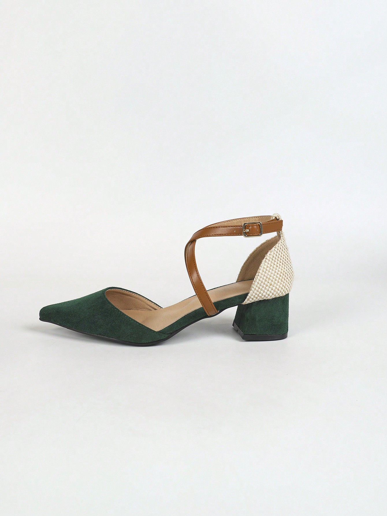 In Dark Green Women Shoes