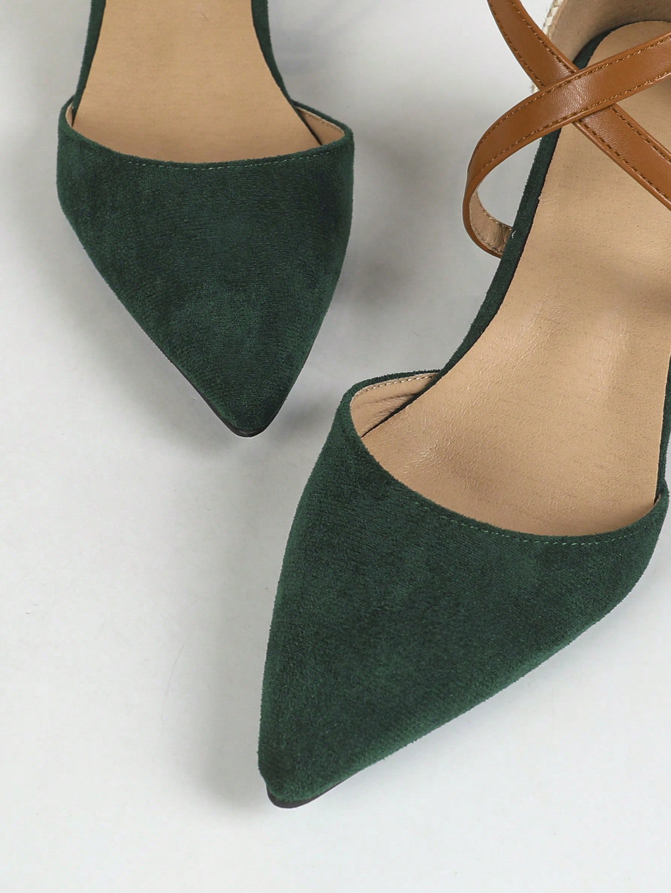 In Dark Green Women Shoes