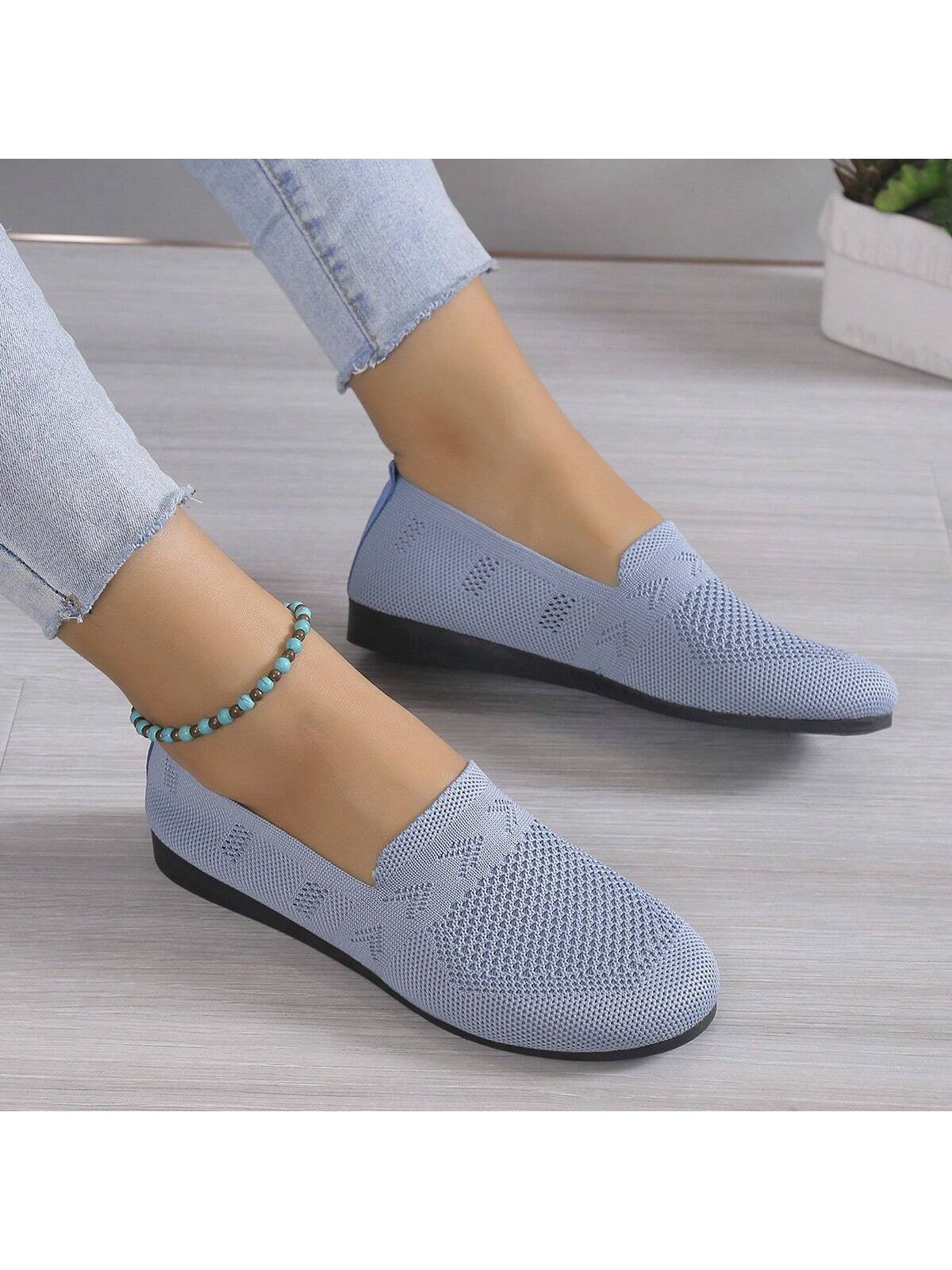 In Baby Blue Women Flats