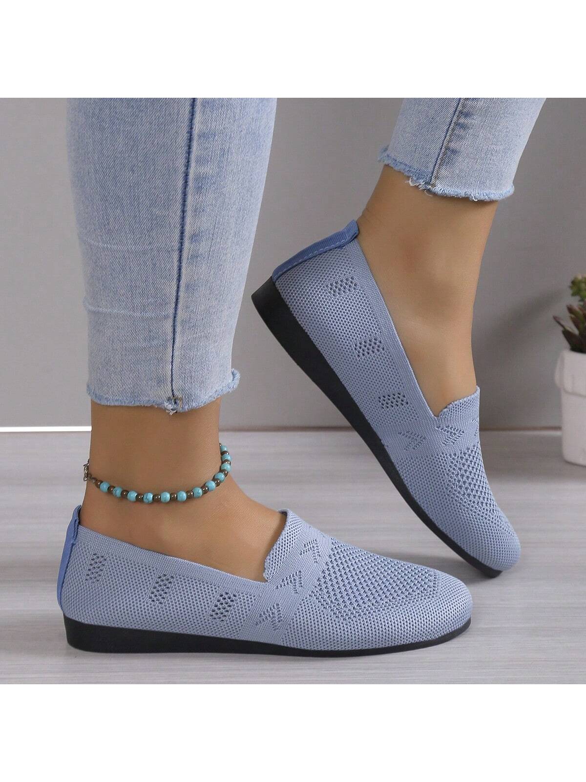 In Baby Blue Women Flats