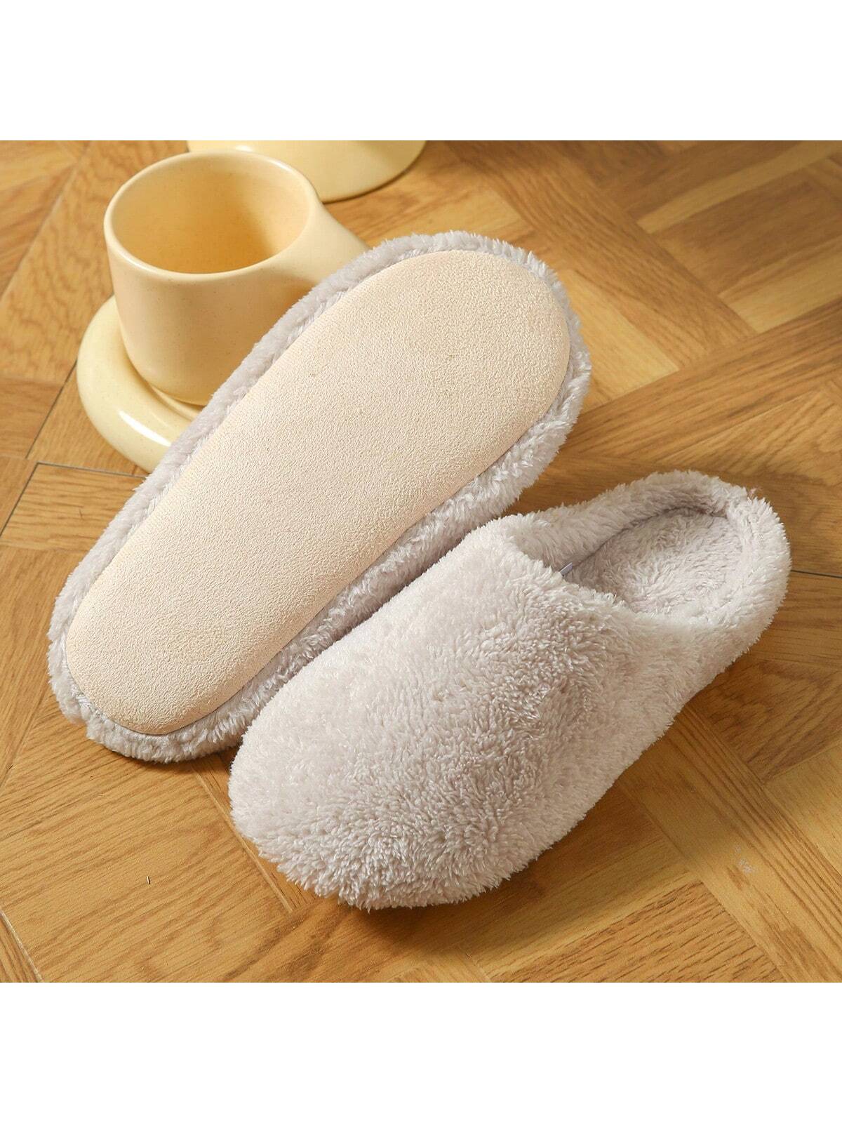 In Beige Women Home Slippers