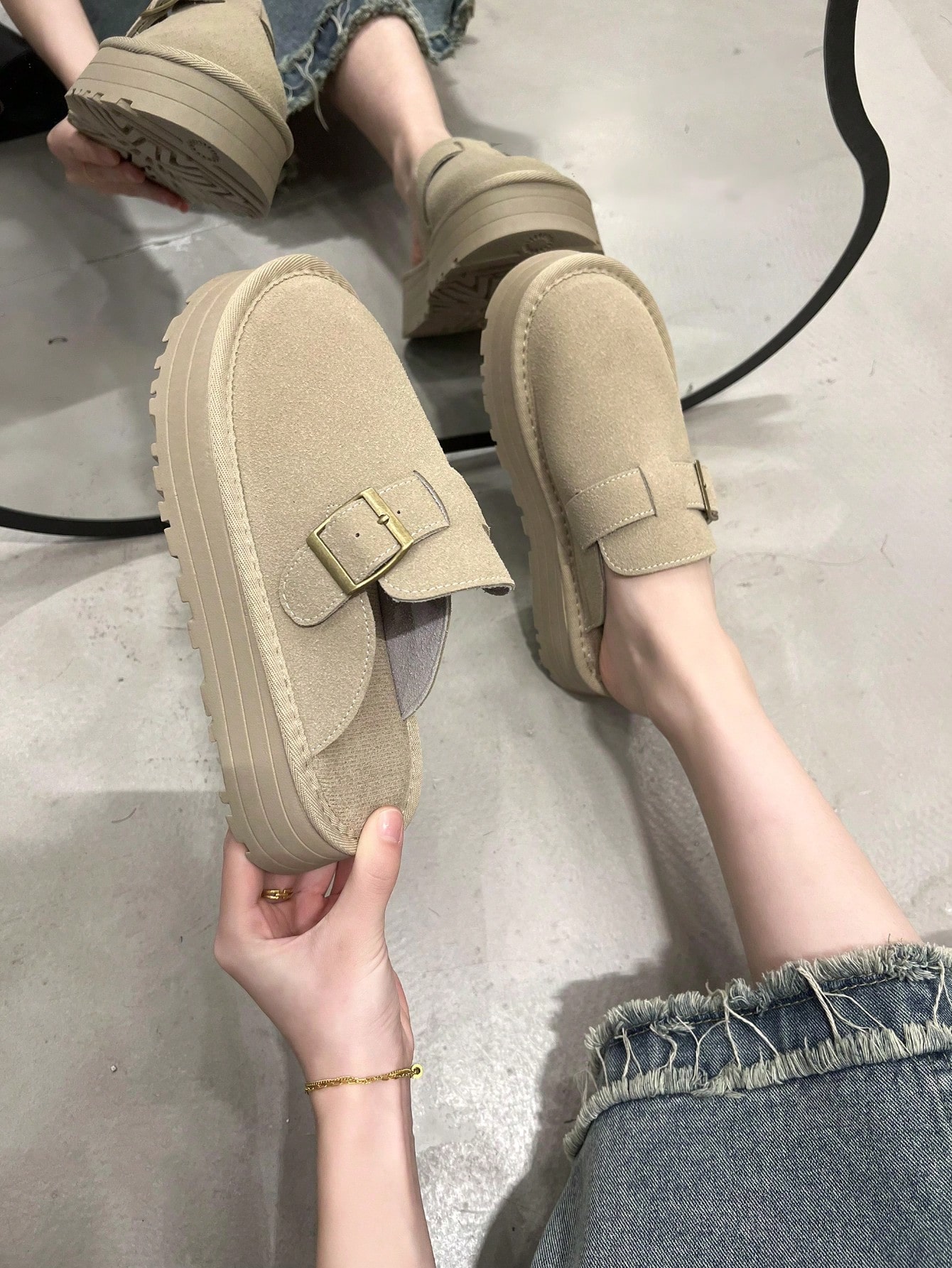 In Khaki Women Slippers