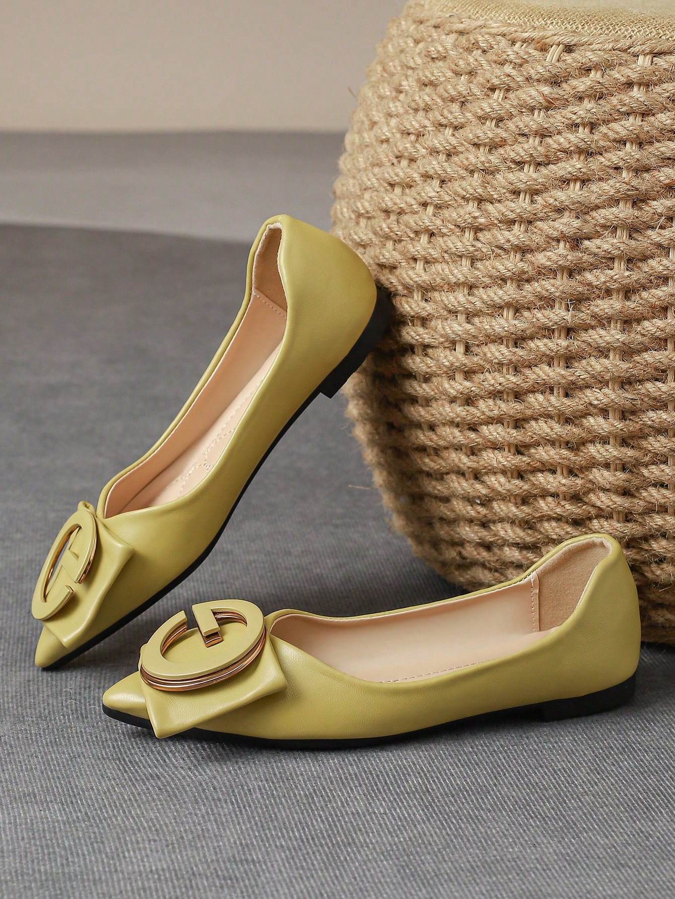 In Mustard Yellow Women Shoes