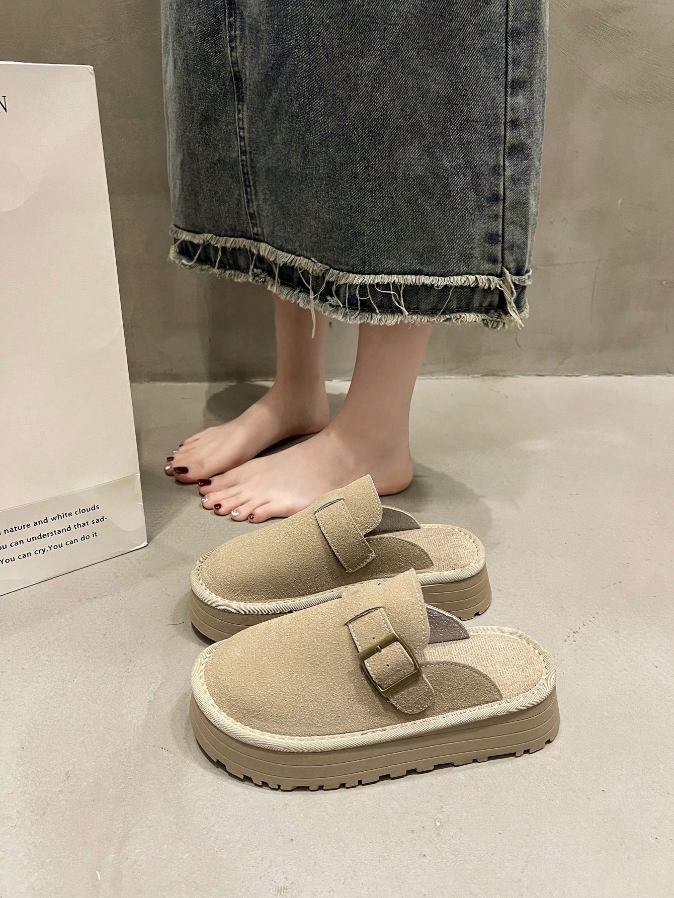 In Khaki Women Slippers