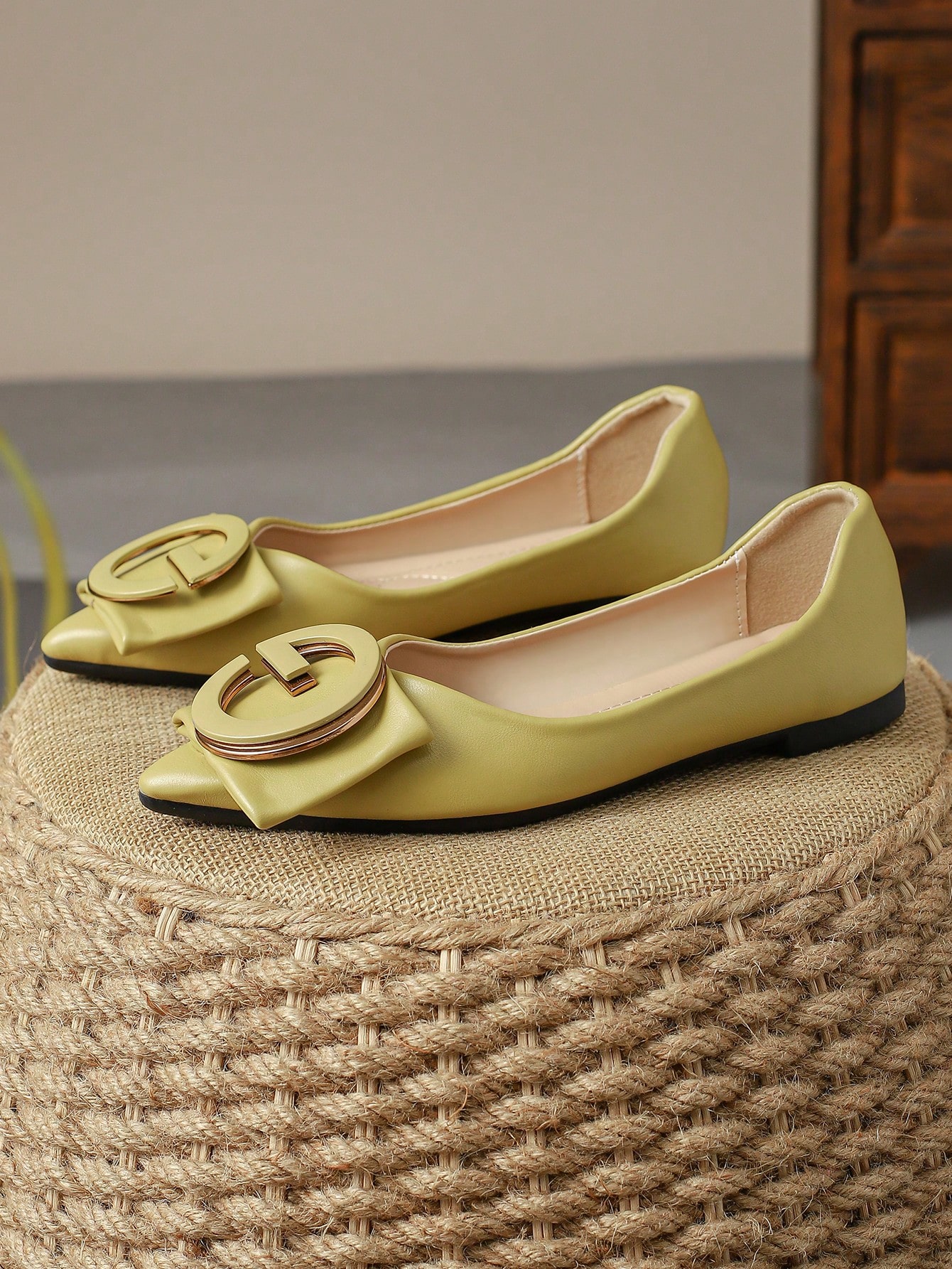 In Mustard Yellow Women Shoes