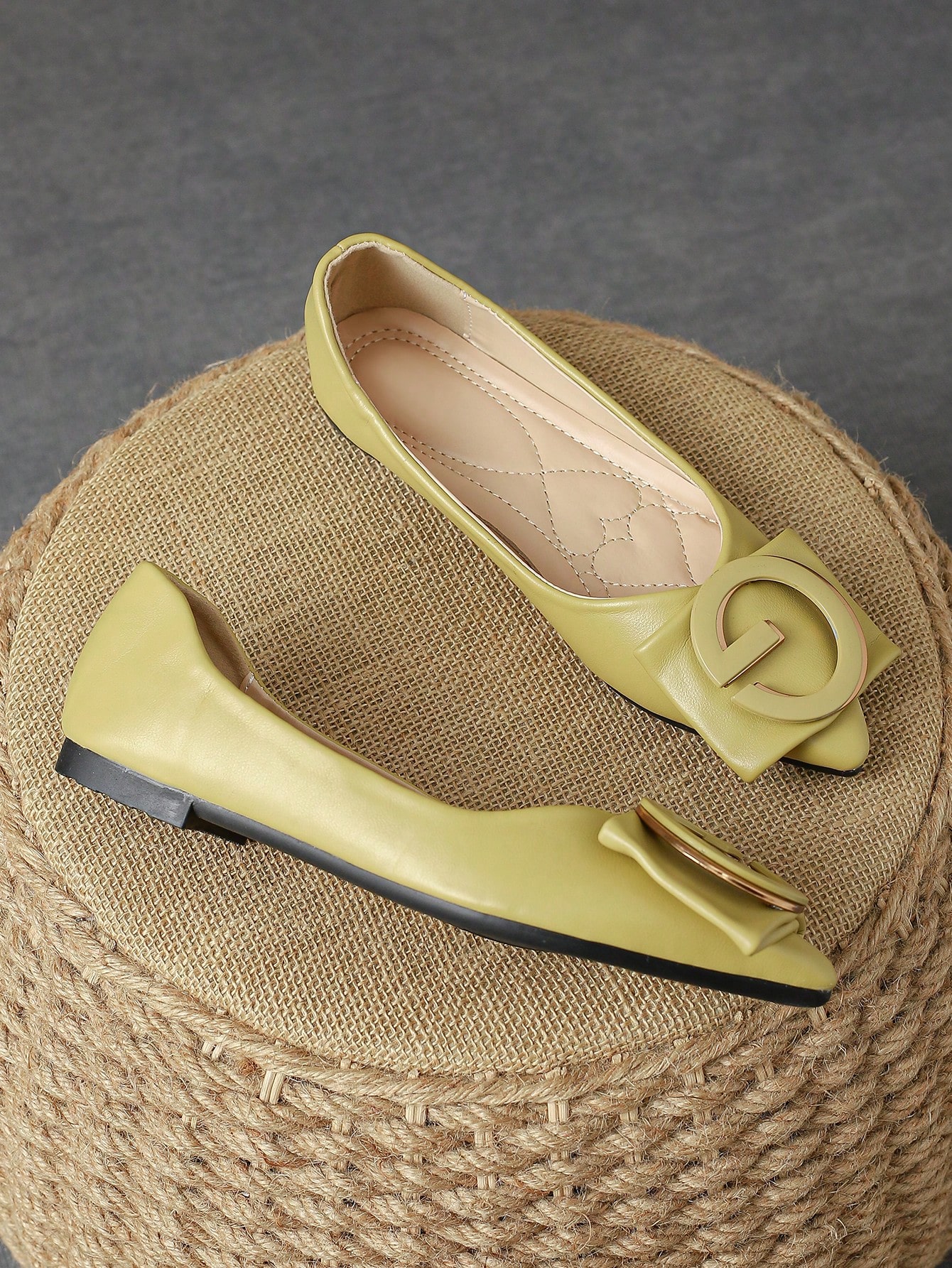 In Mustard Yellow Women Shoes