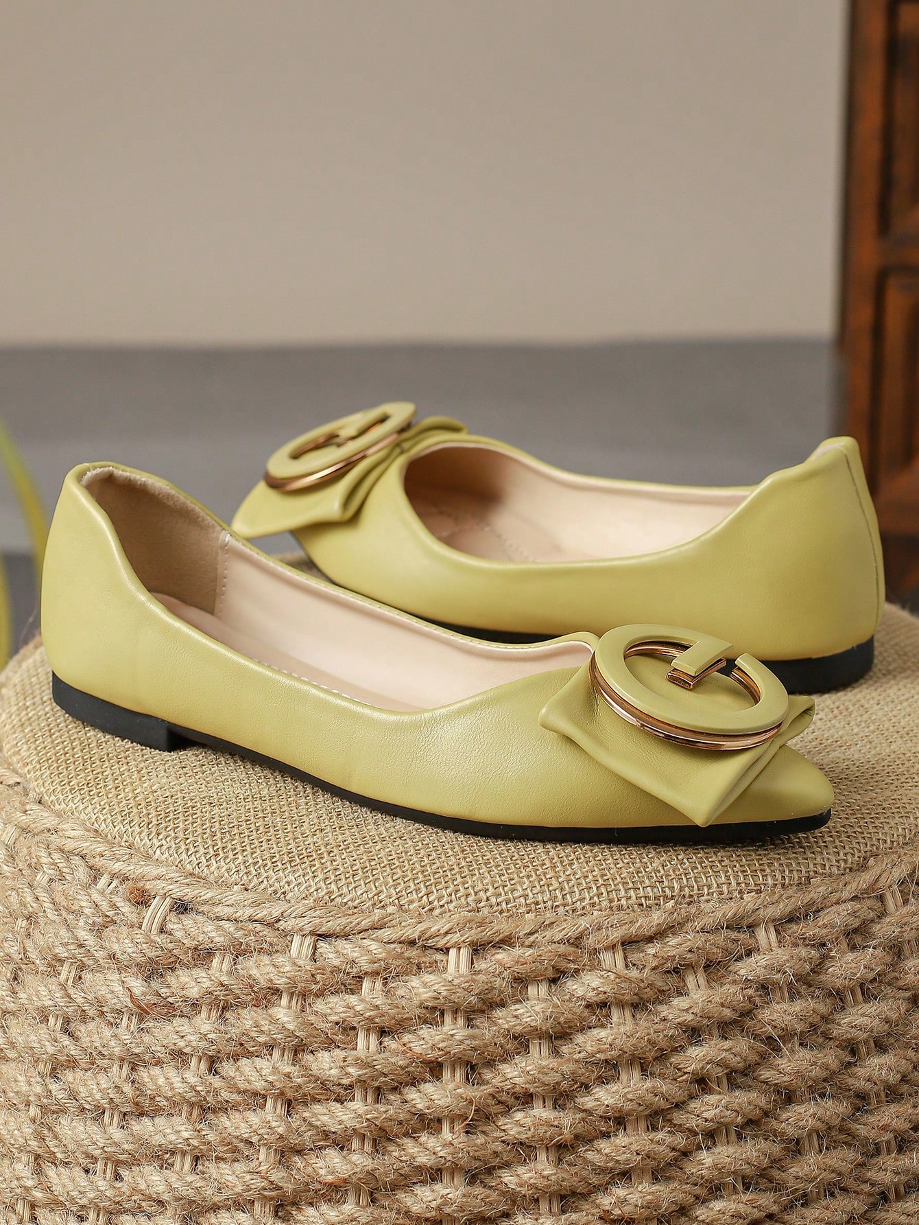 In Mustard Yellow Women Shoes