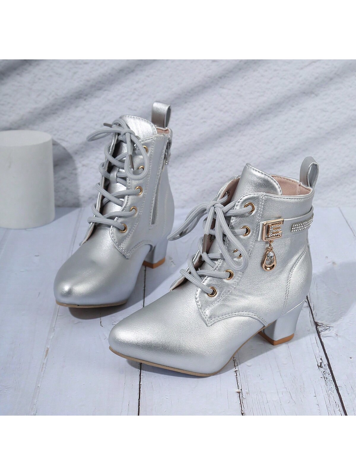 In Silver Women Ankle Boots & Booties