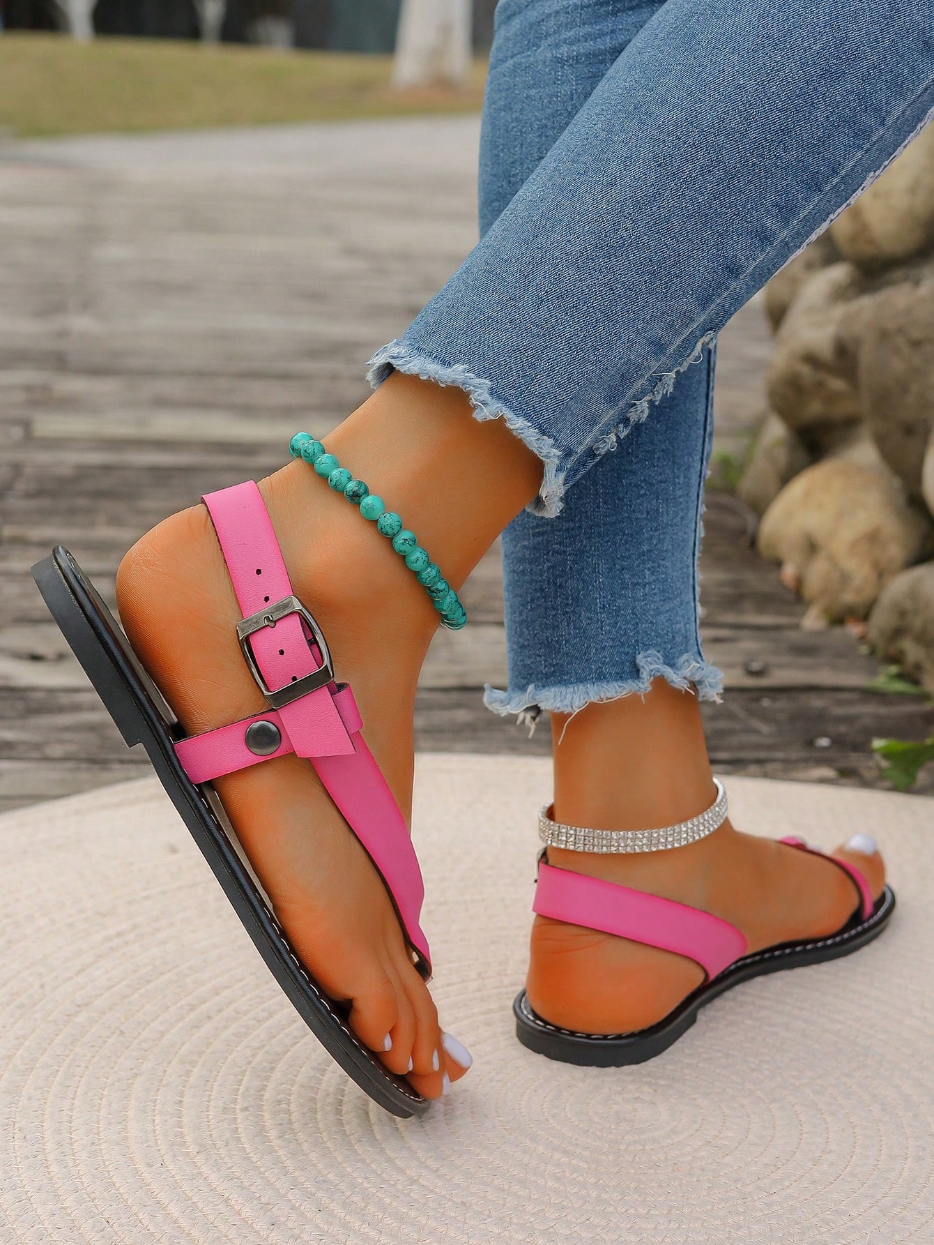 In Hot Pink Women Sandals