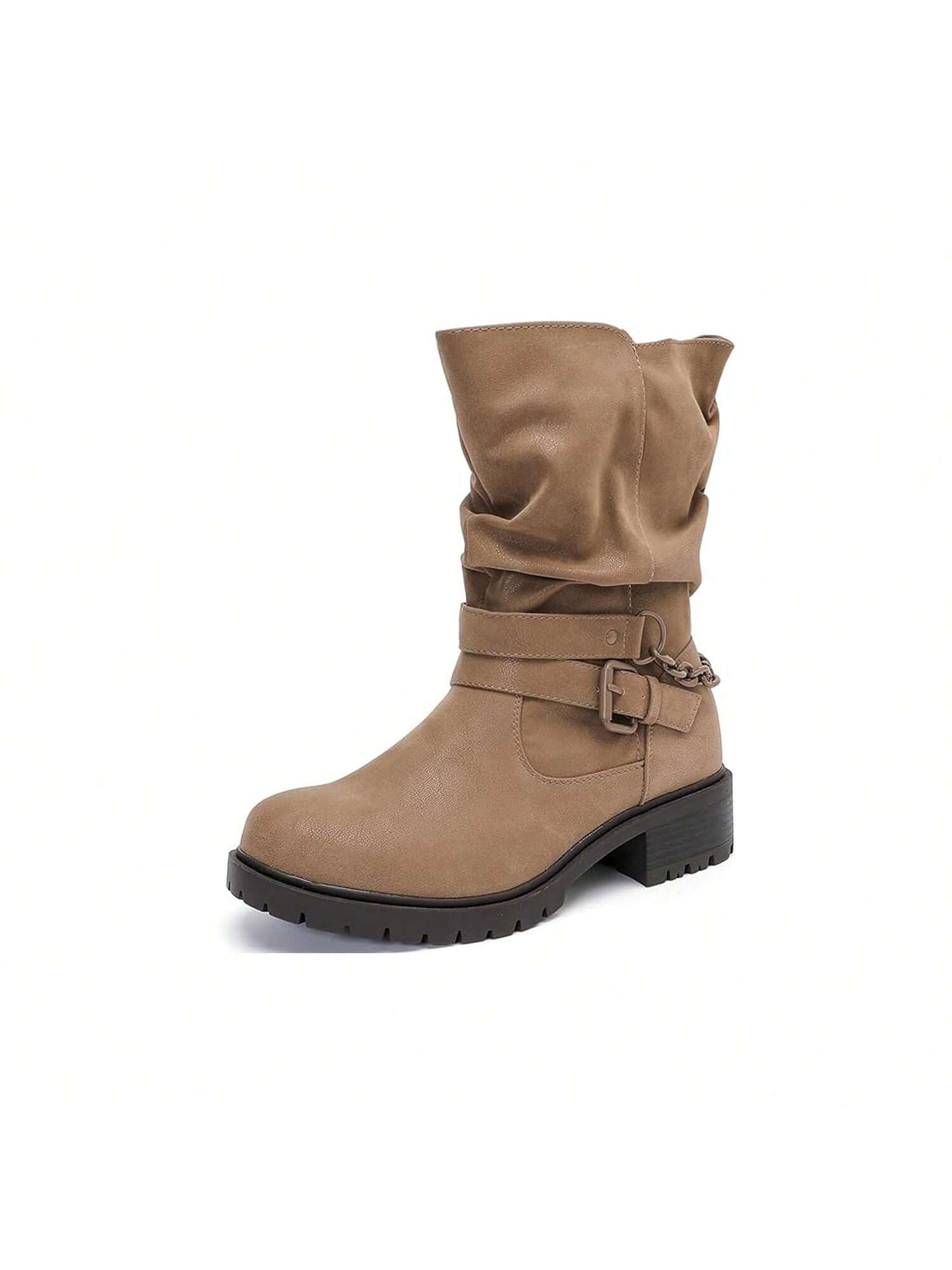 In Khaki Women Fashion Boots