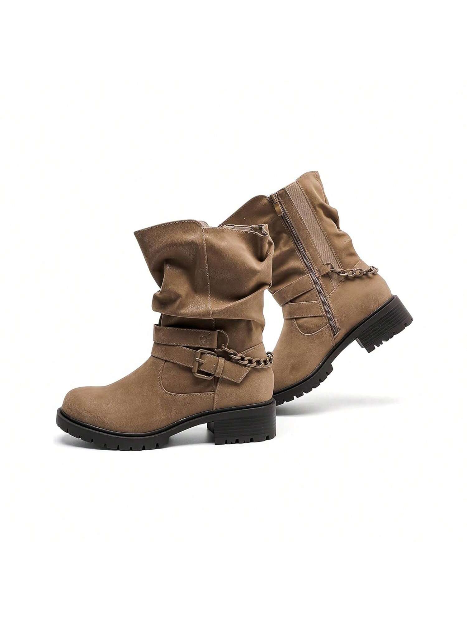 In Khaki Women Fashion Boots