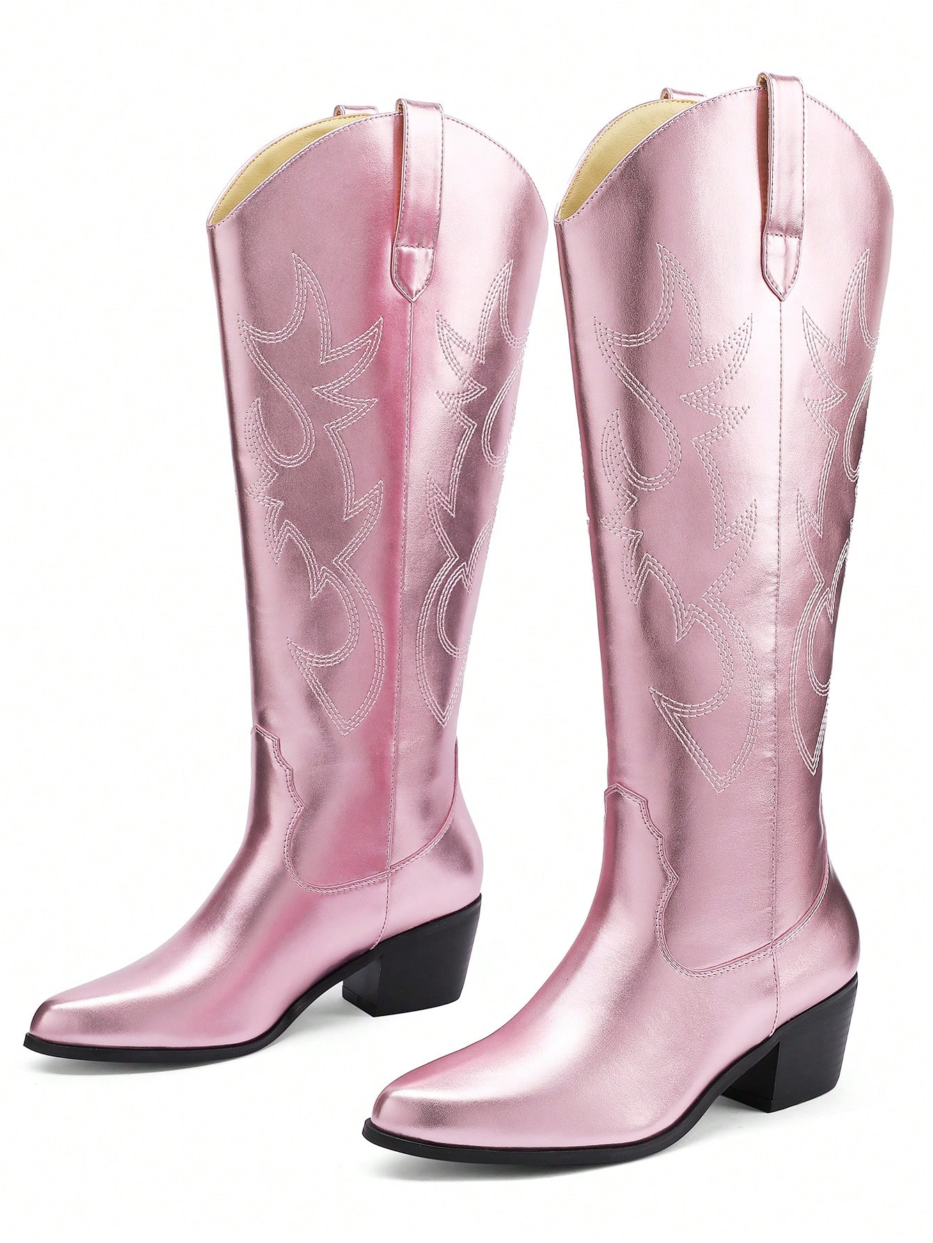 In Pink Women Knee-High Boots