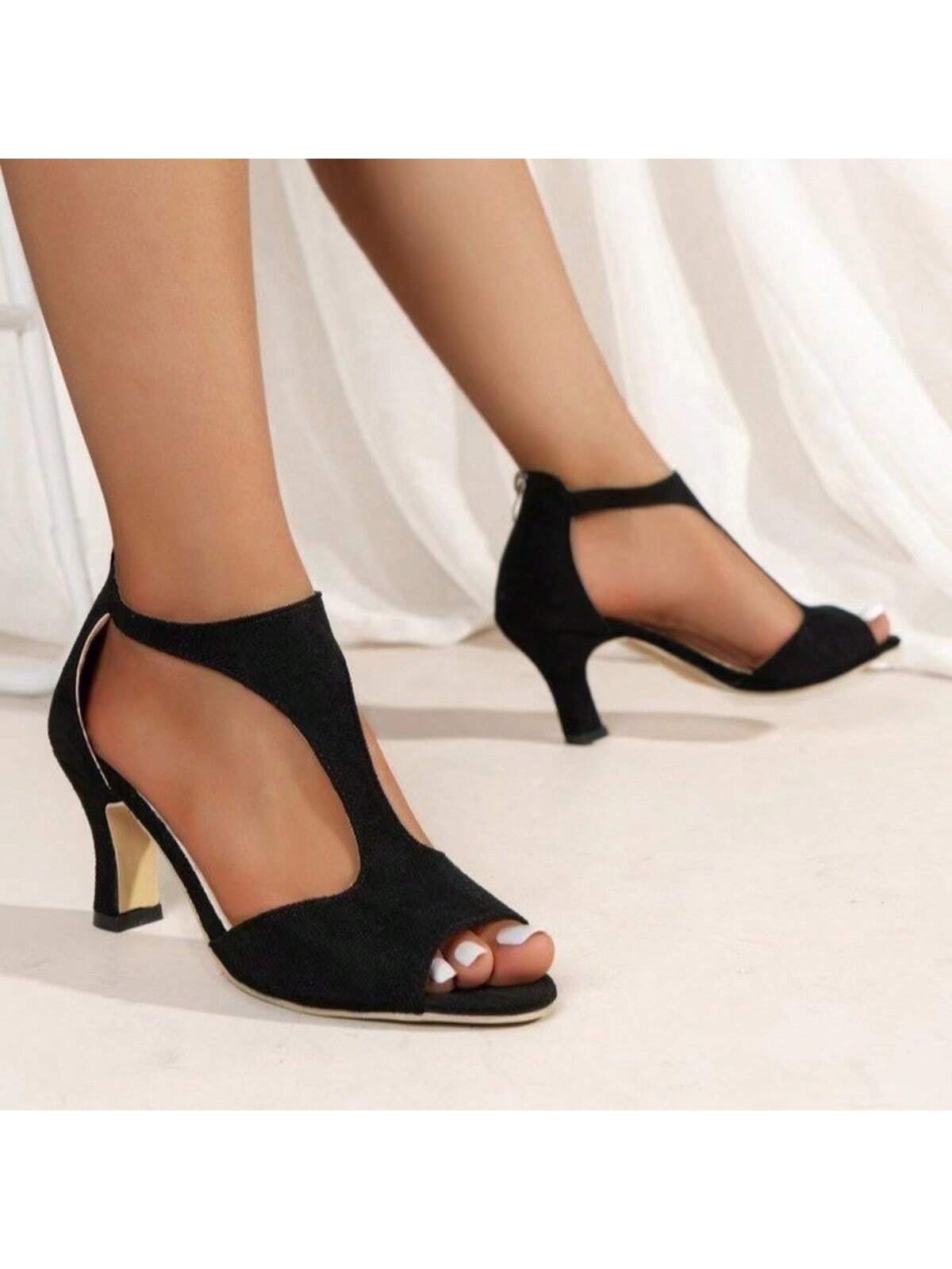 Mid Heel Women Heeled Sandals