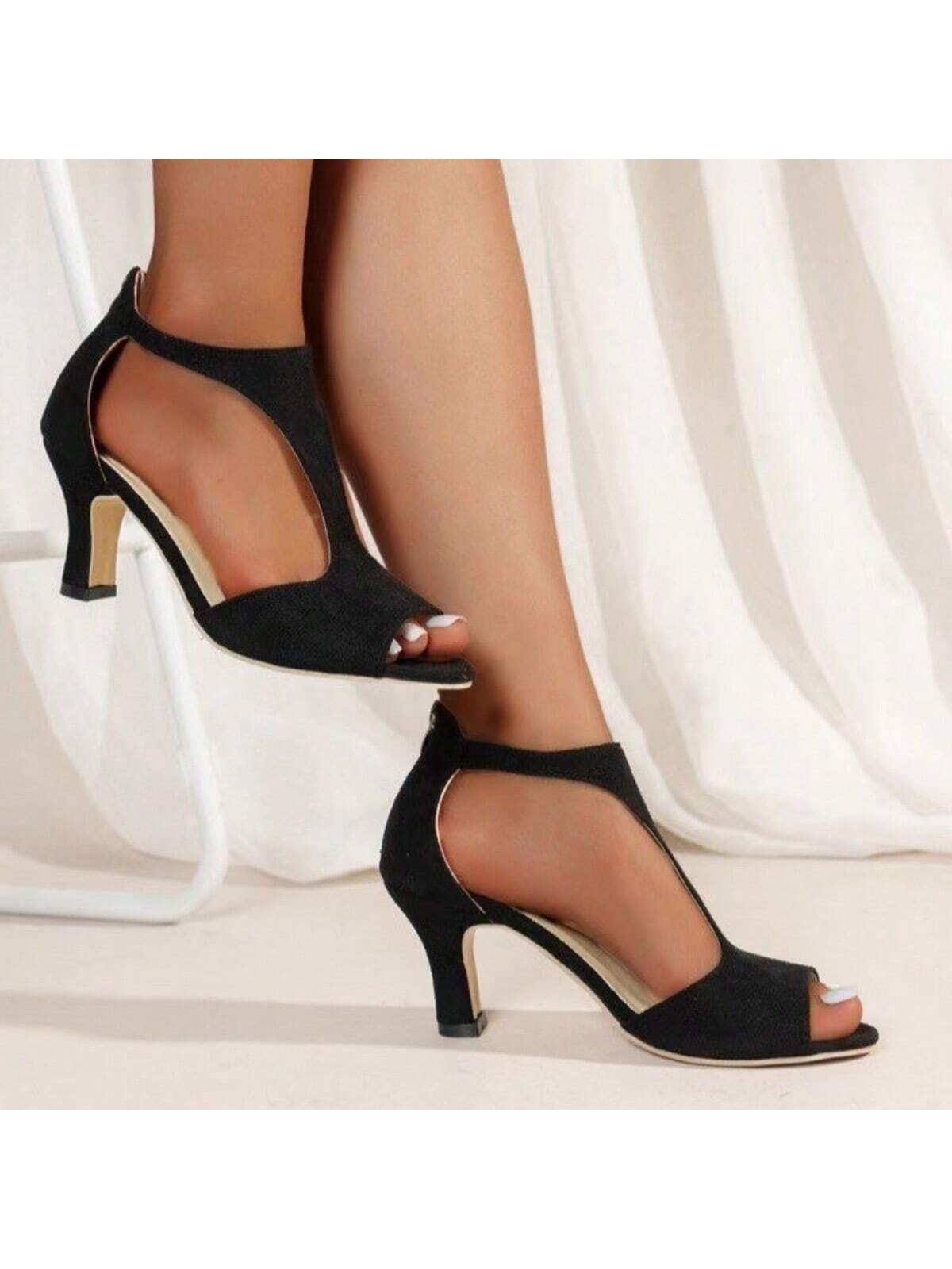 Mid Heel Women Heeled Sandals