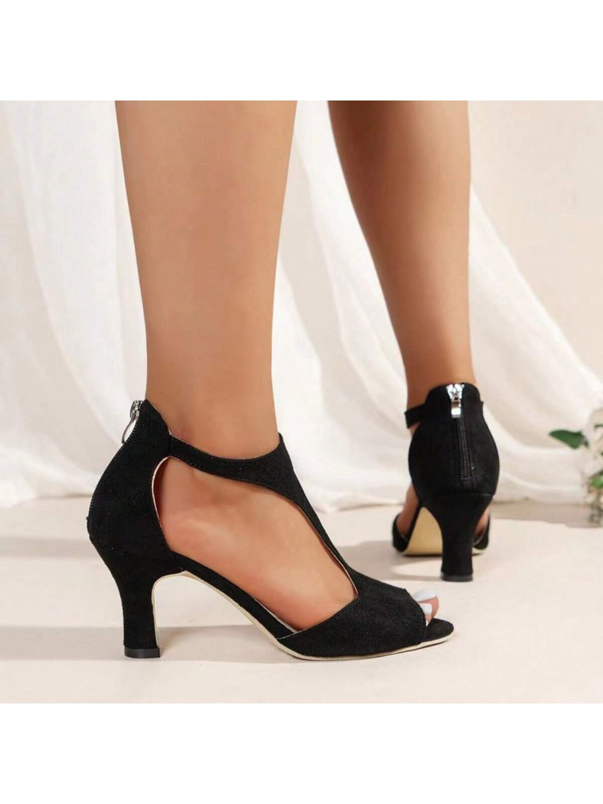 Mid Heel Women Heeled Sandals