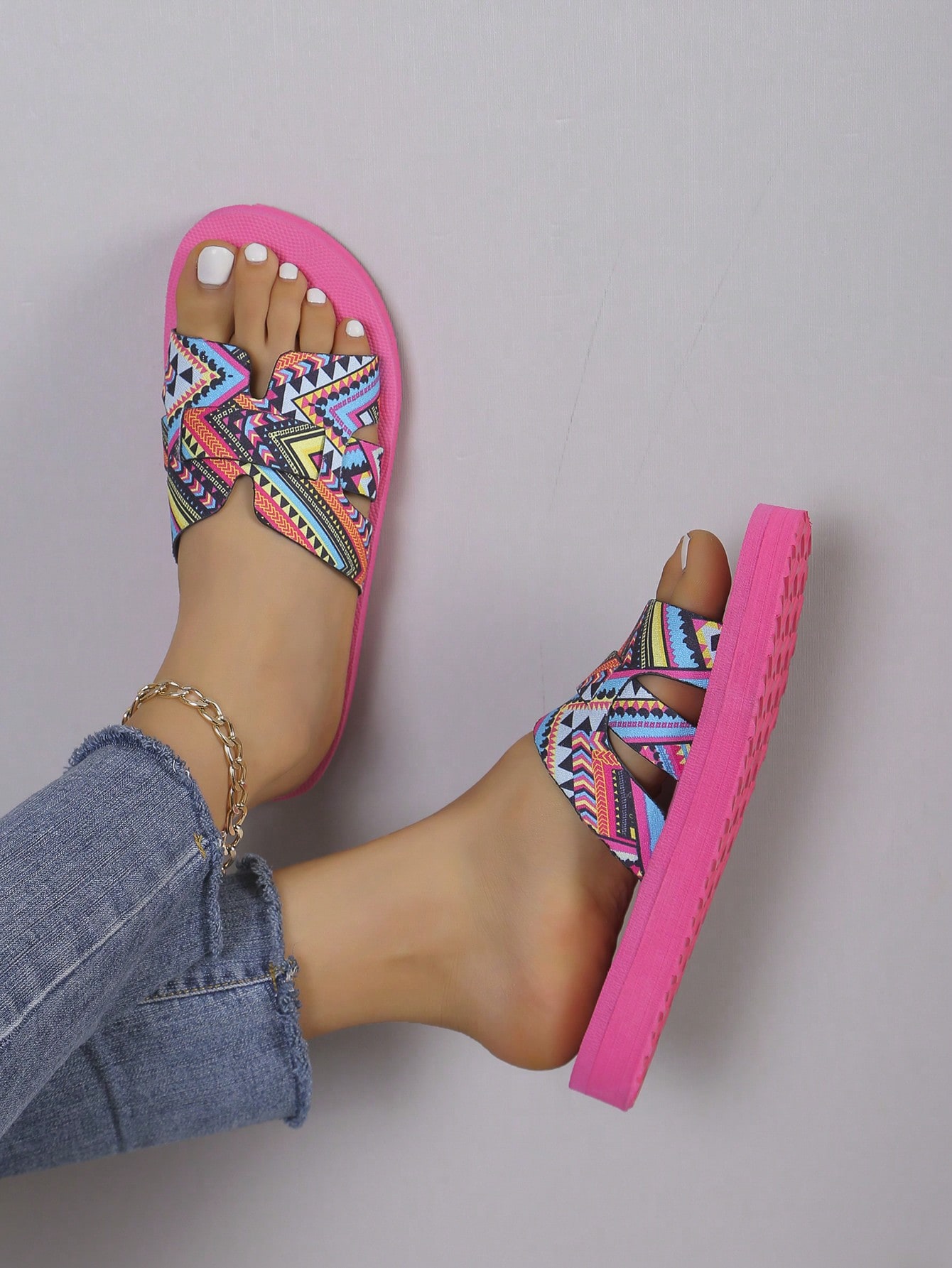 In Pink Women Flat Sandals