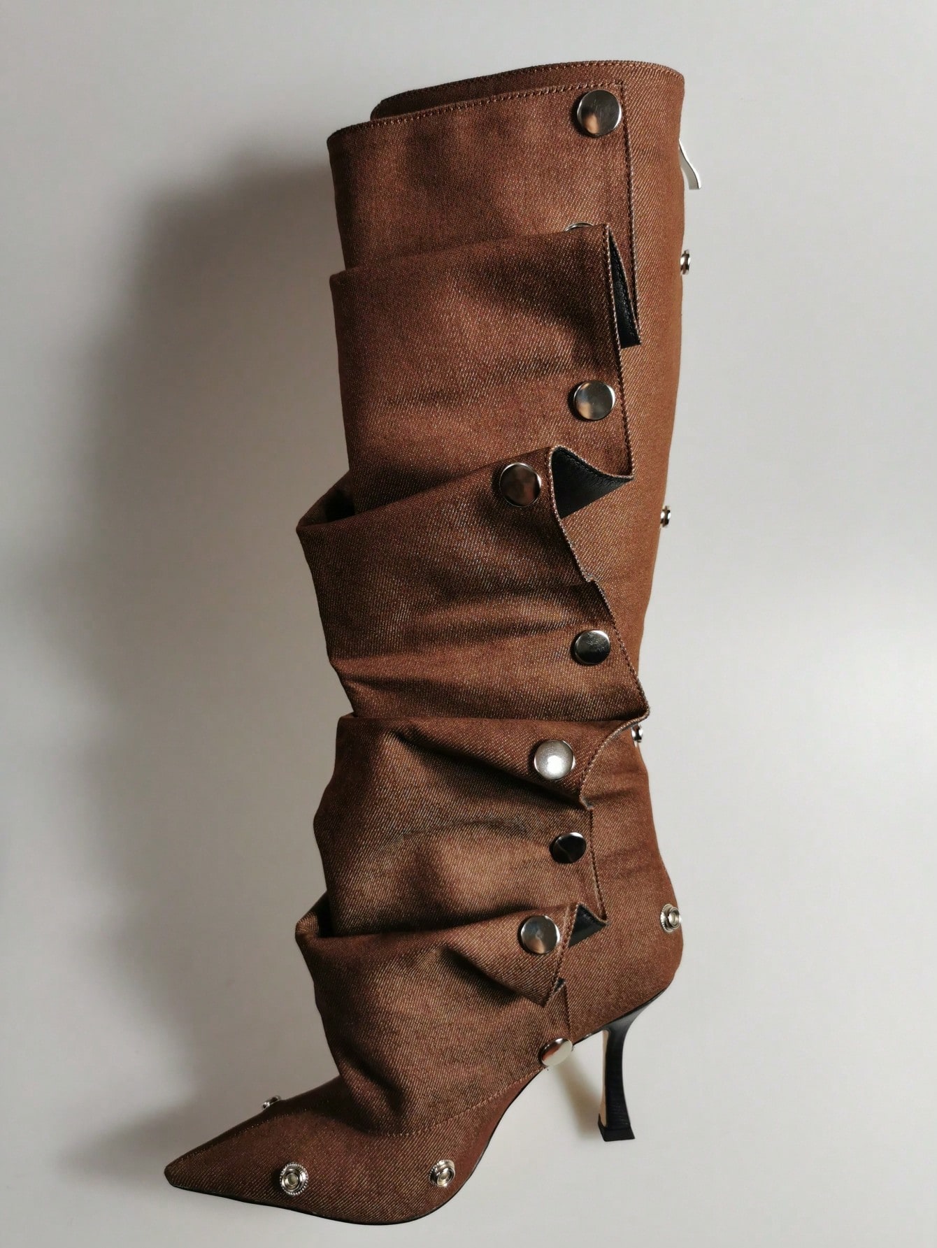 In Coffee Brown Women Fashion Boots