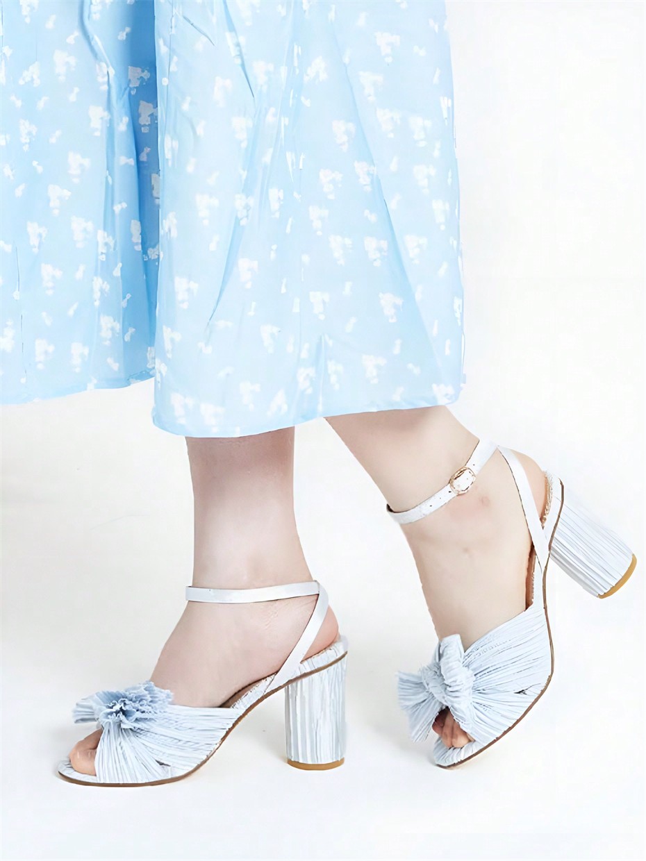 In Blue Women Heeled Sandals