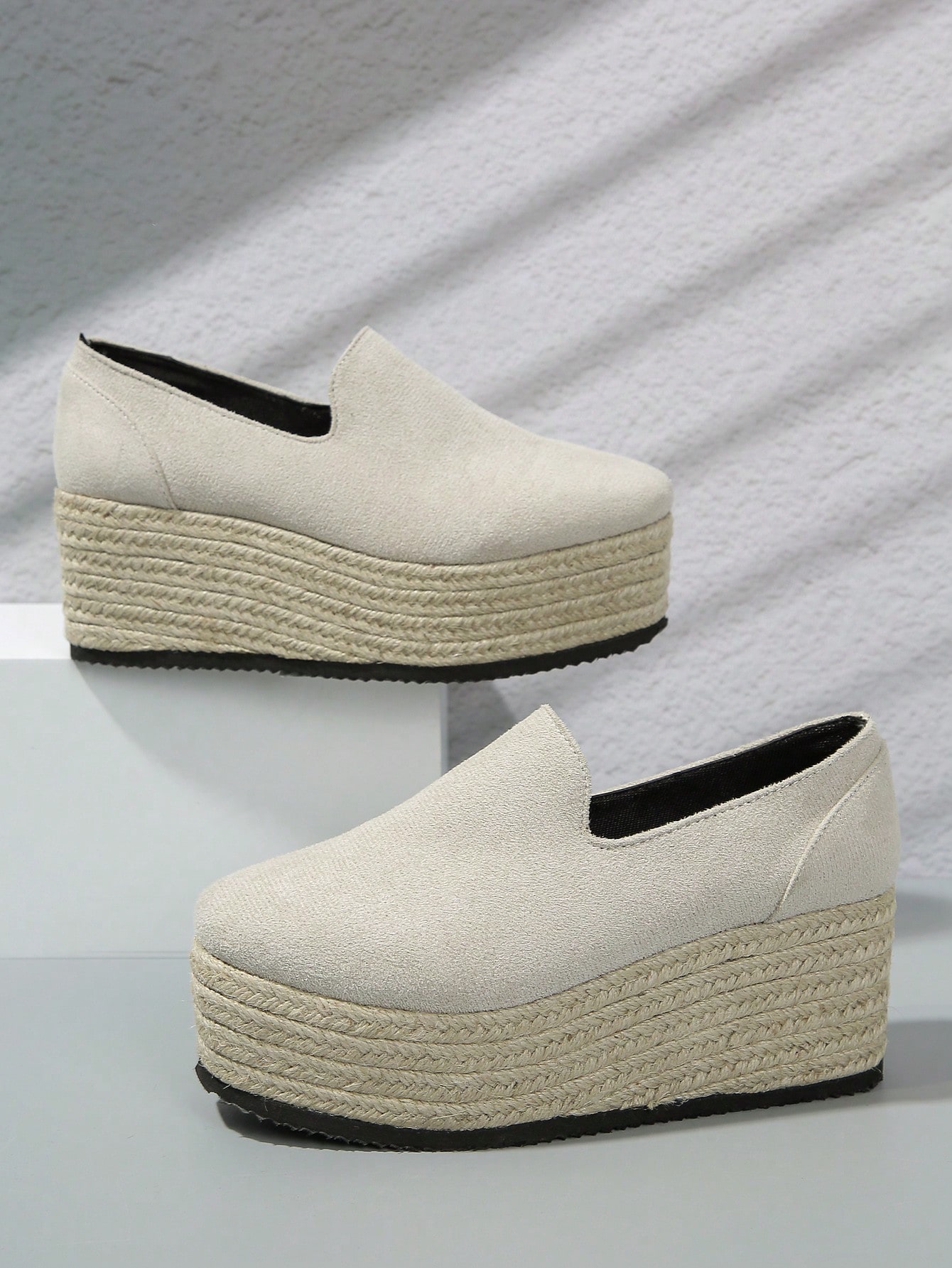 In Beige Women Wedges & Flatform