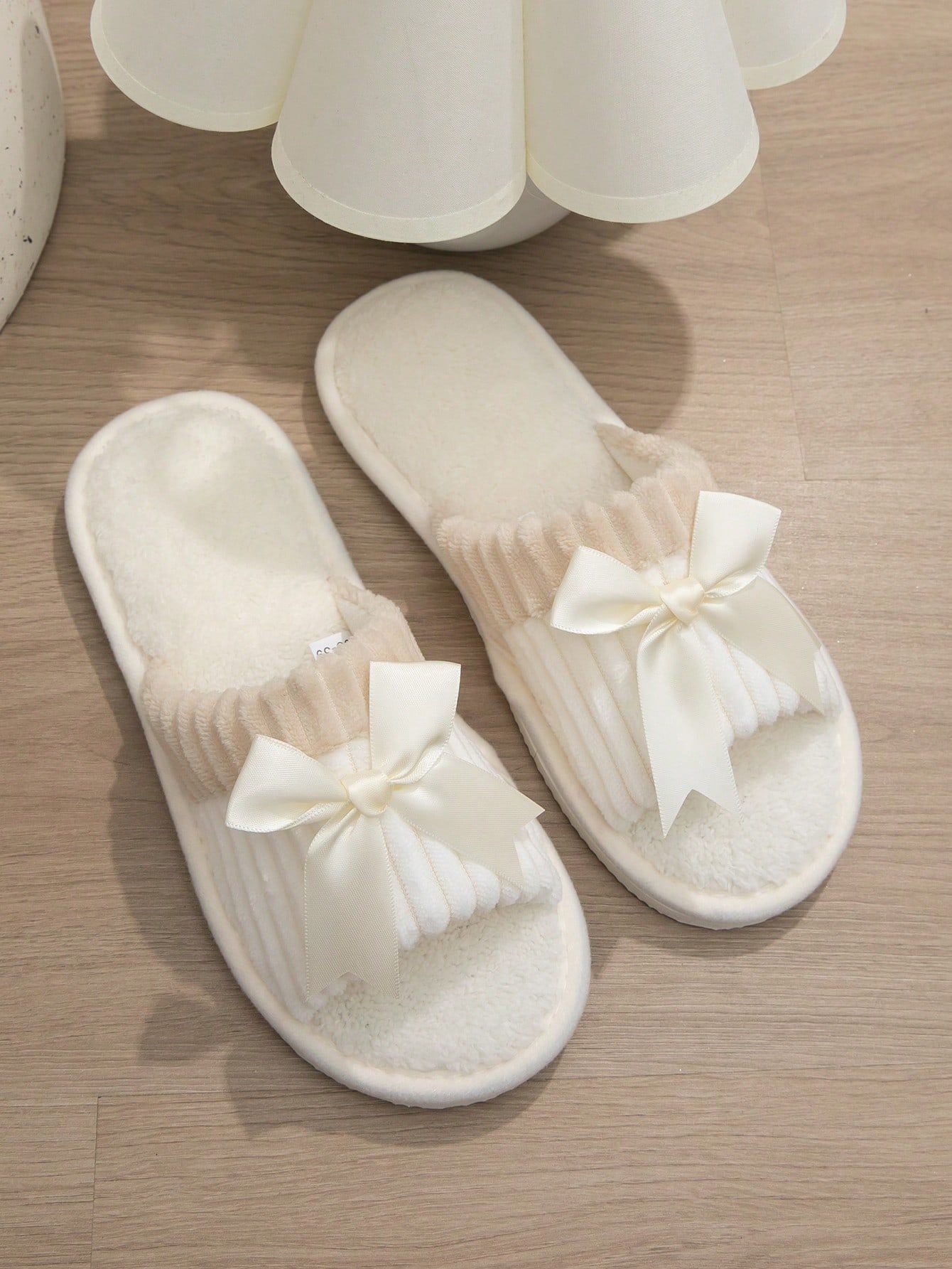 In Beige Women Home Slippers