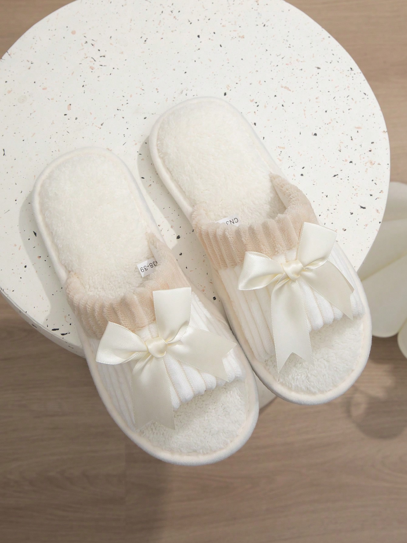 In Beige Women Home Slippers