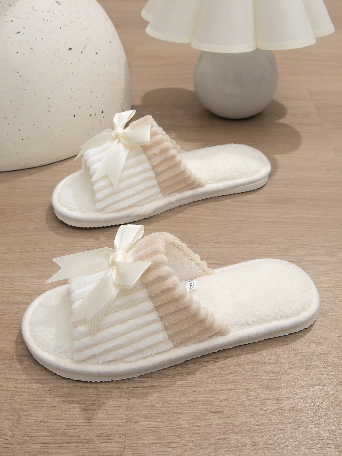 In Beige Women Home Slippers