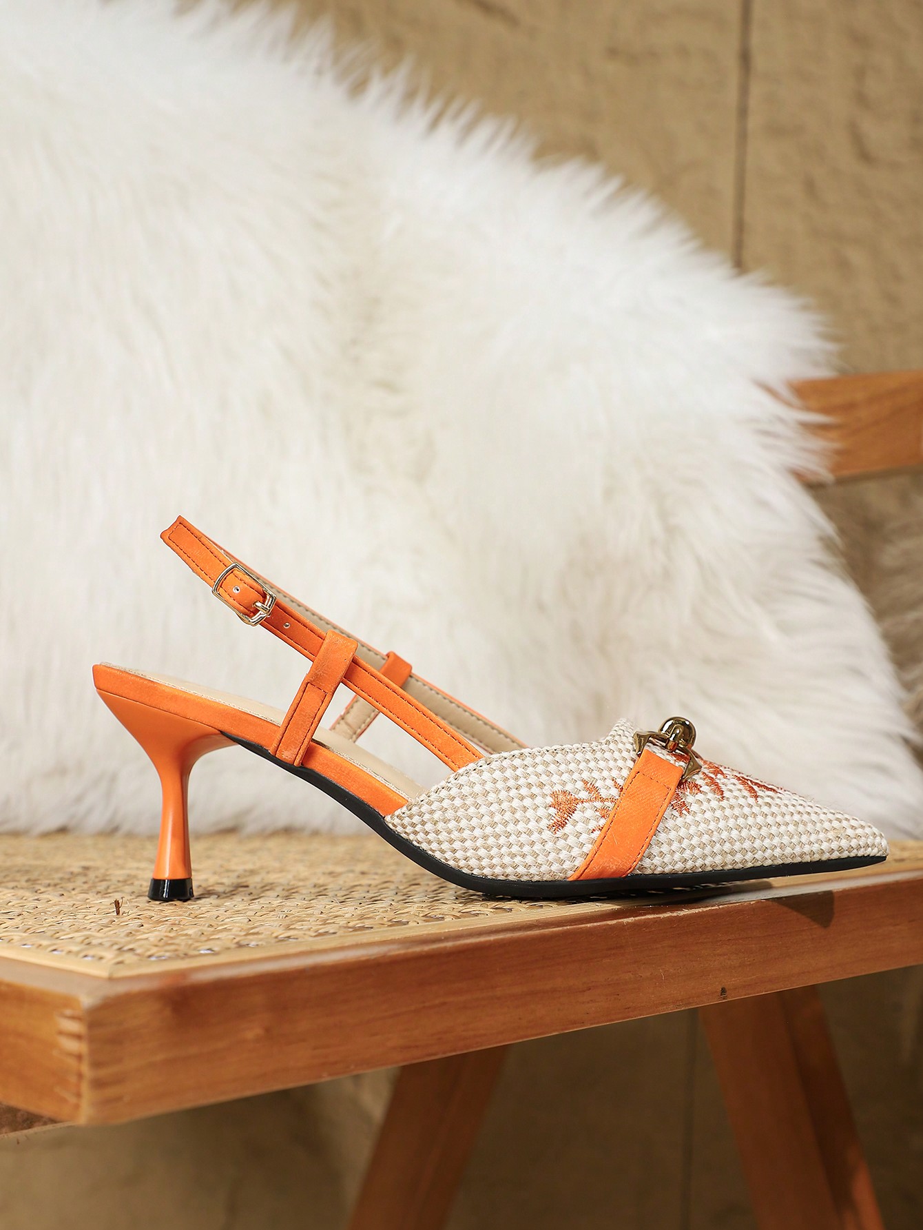 In Orange Women Pumps