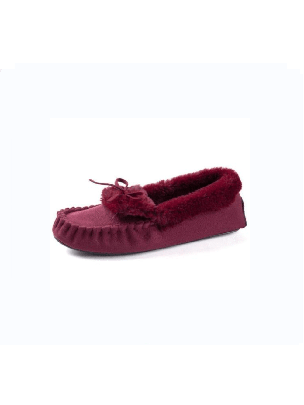 In Burgundy Women Flats