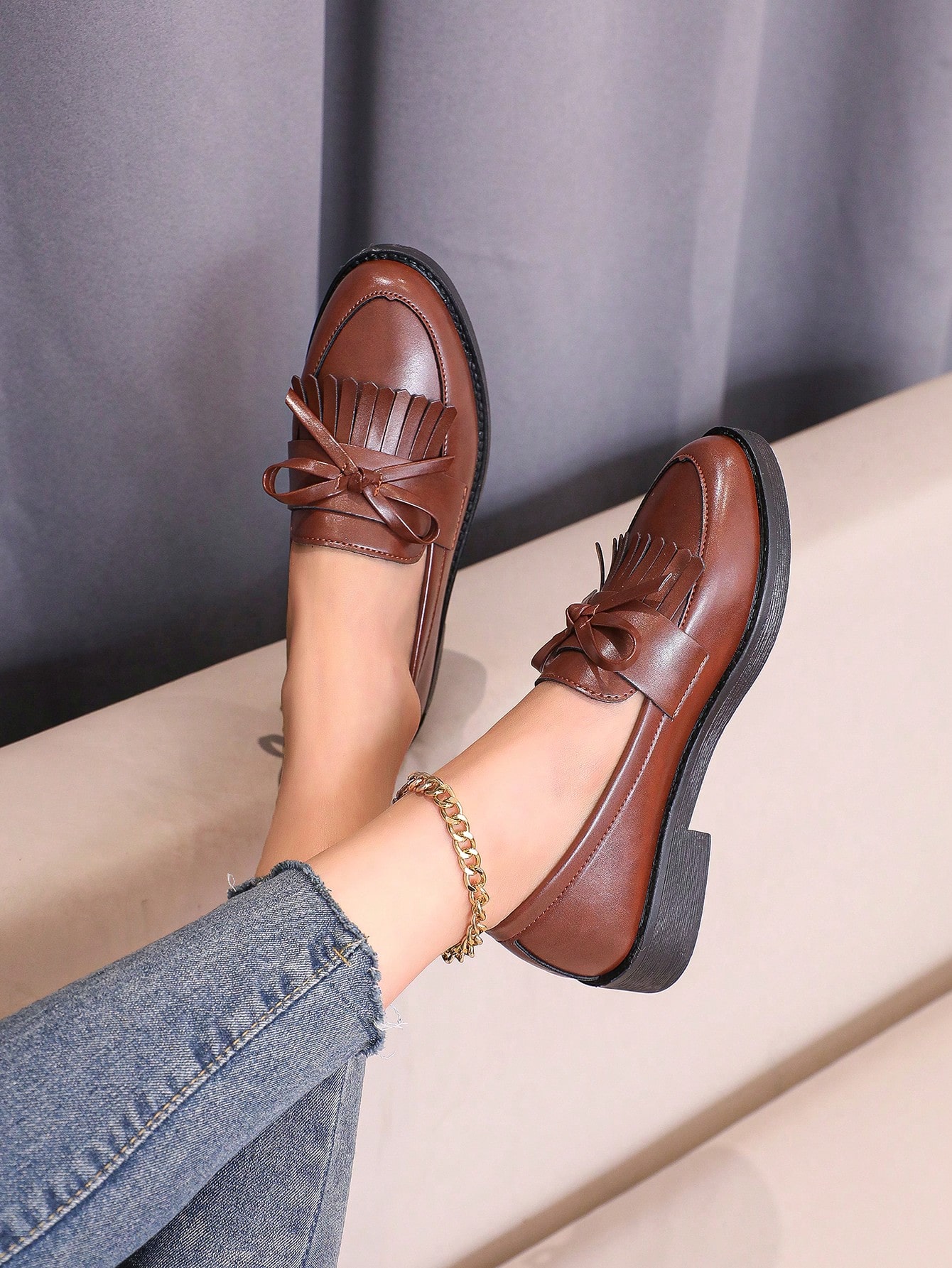 In Brown Women Flats