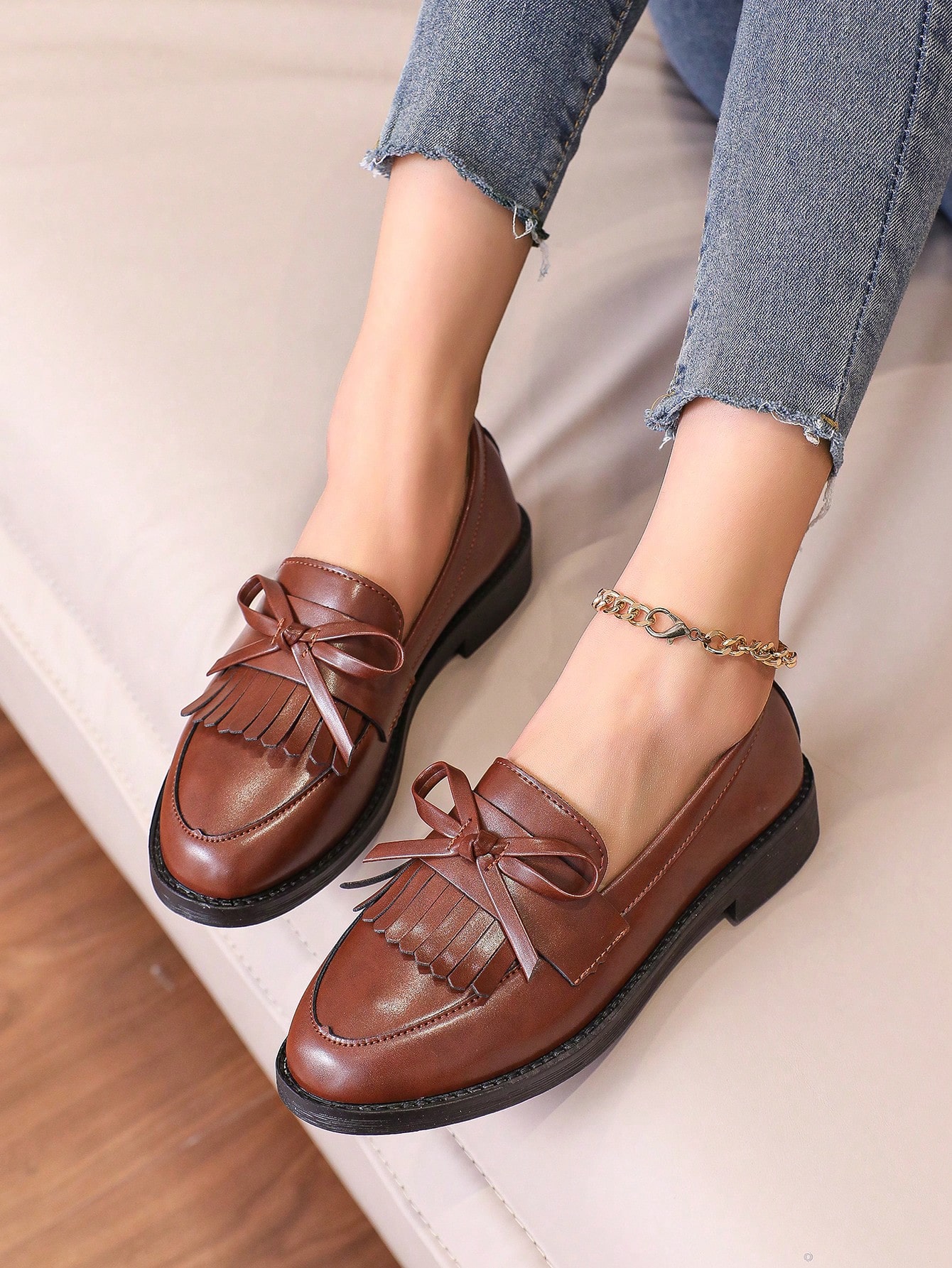 In Brown Women Flats