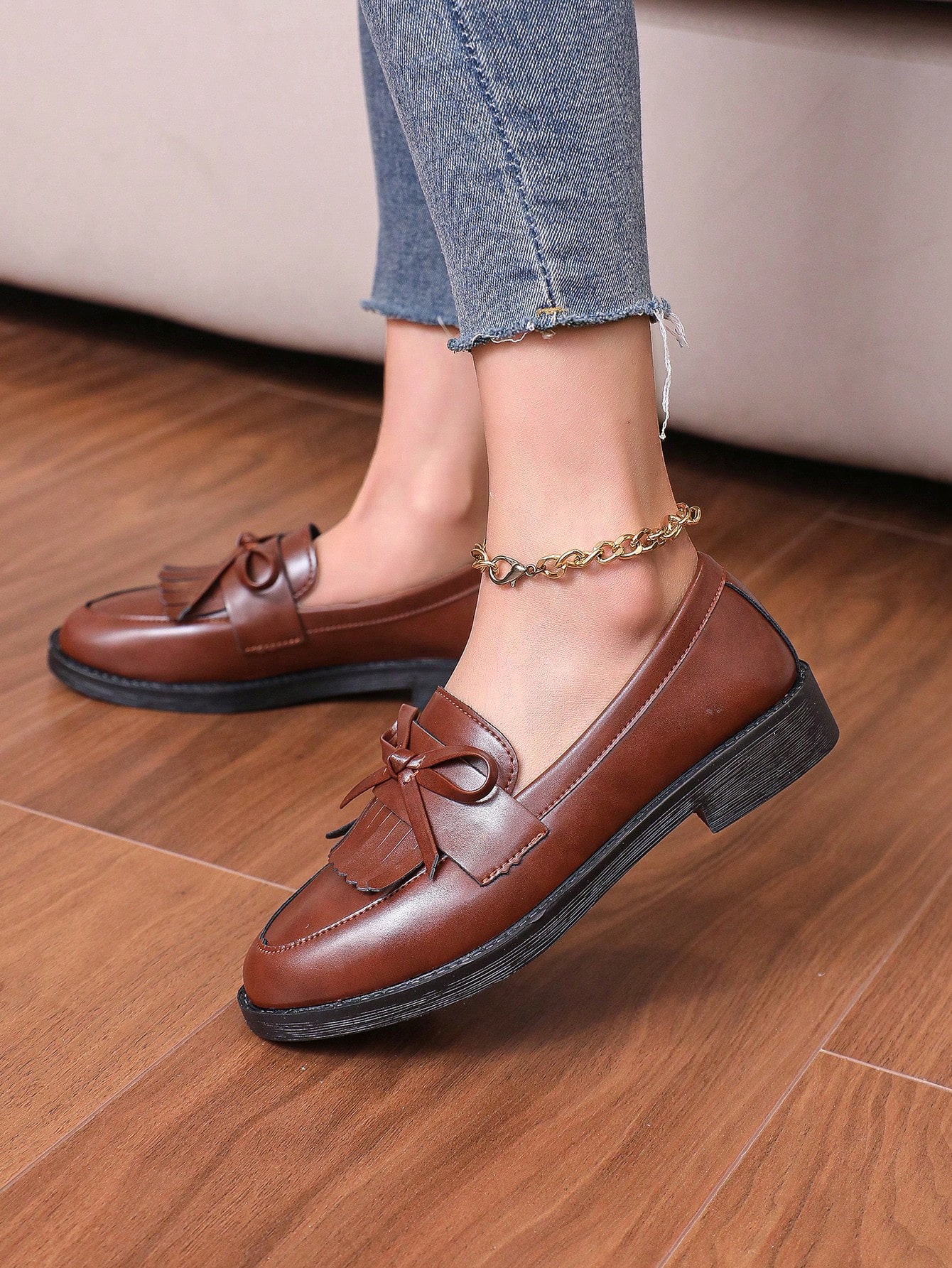 In Brown Women Flats