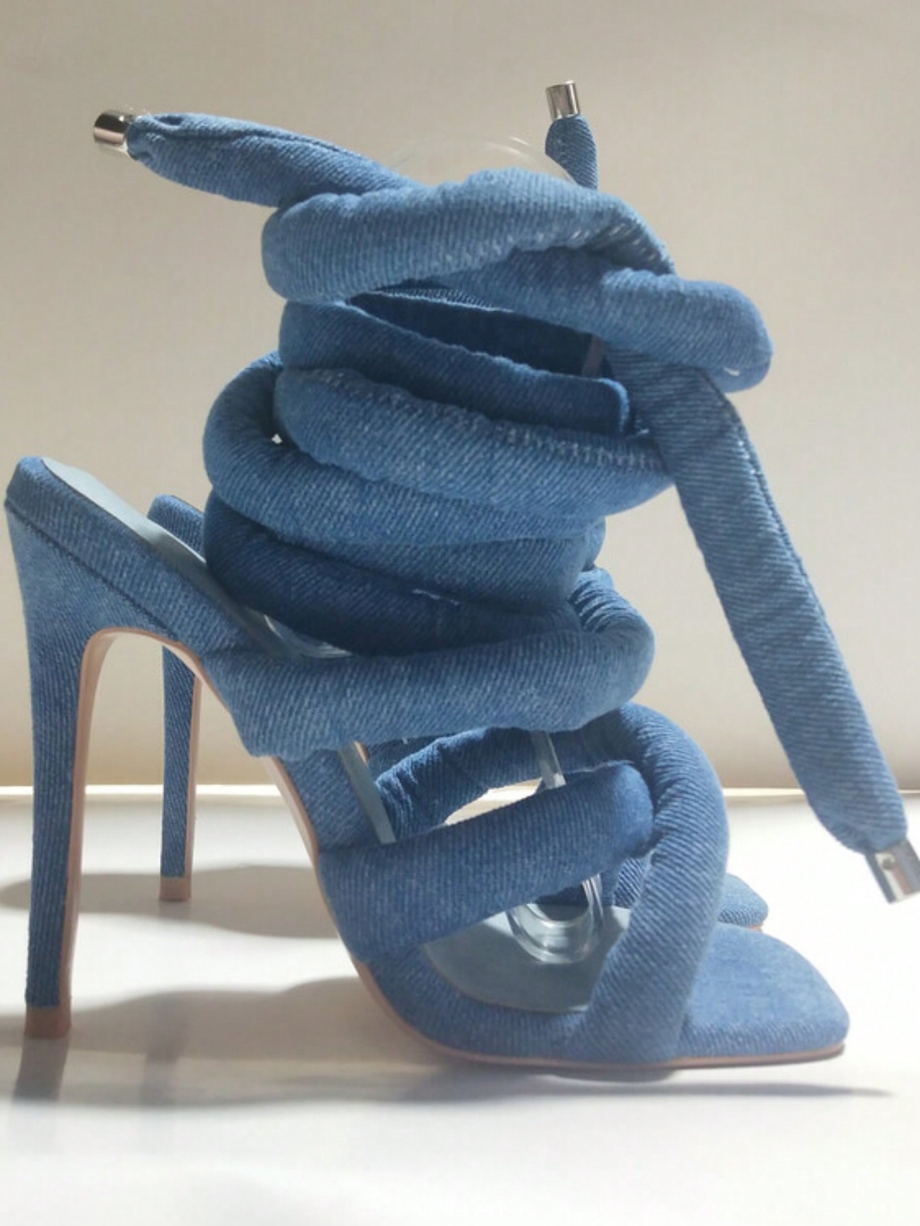 In Blue Women Heeled Sandals