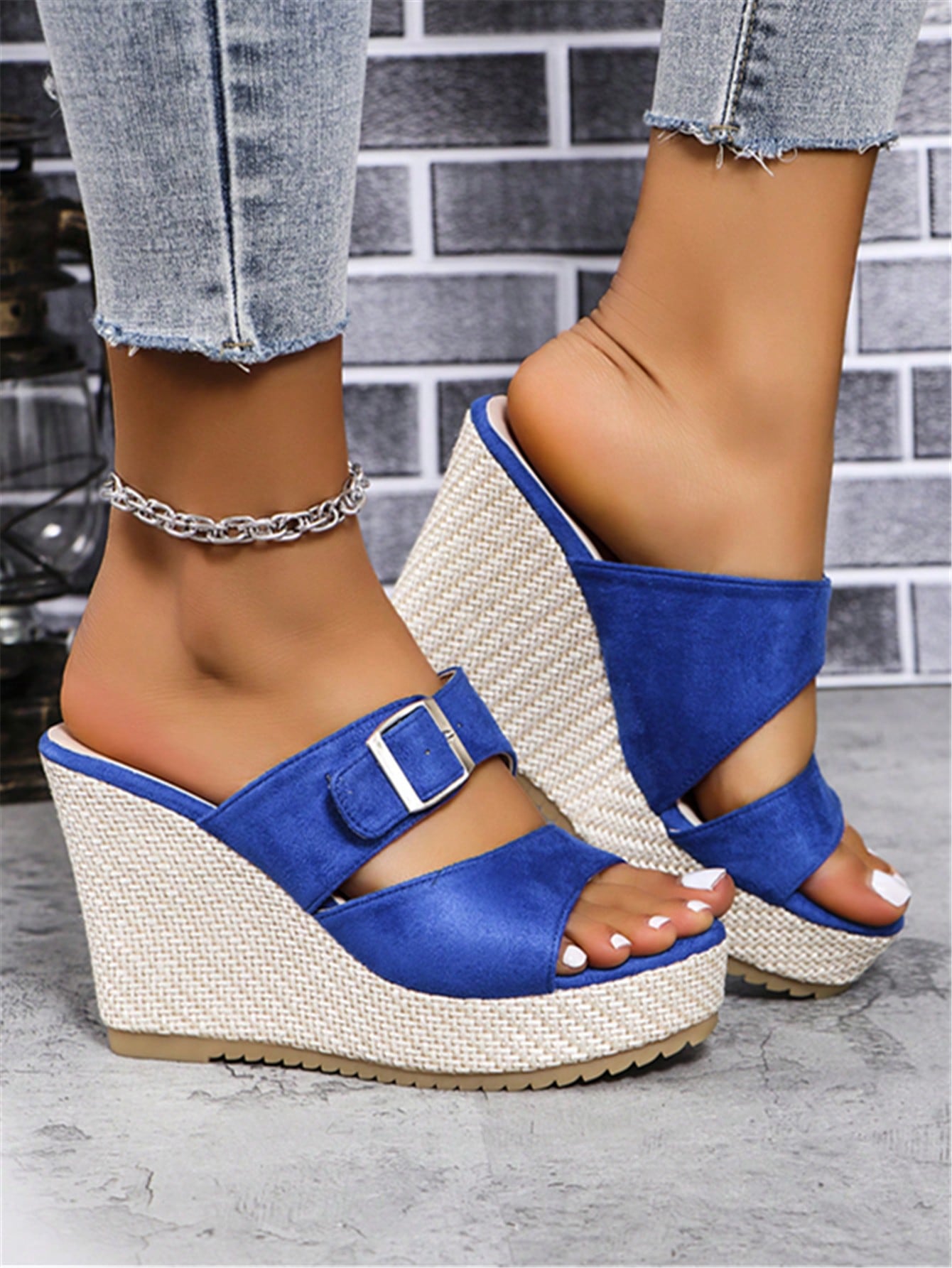 In Blue Women Platforms & Wedge Sandals