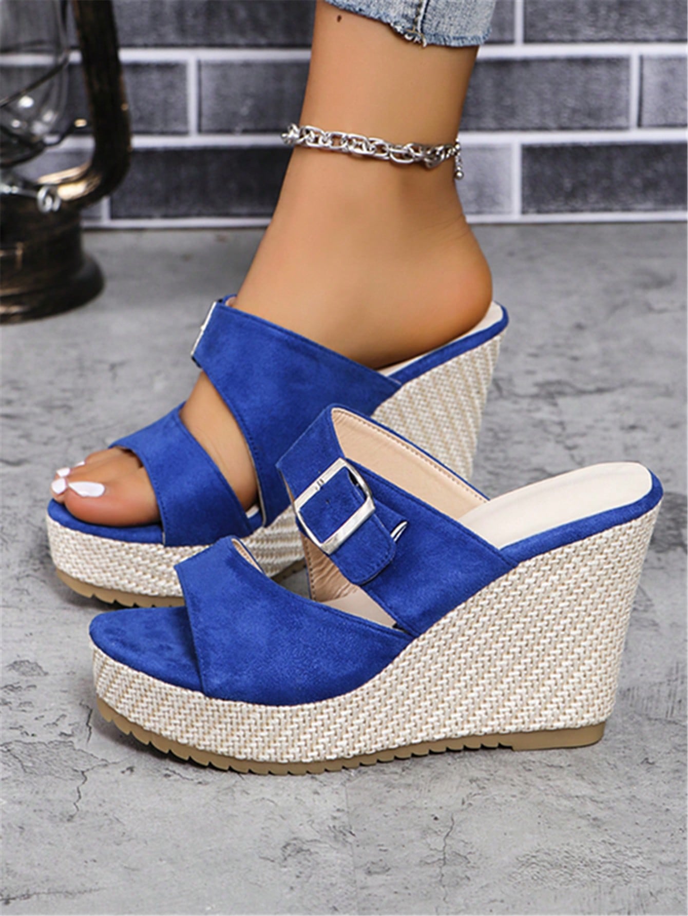 In Blue Women Platforms & Wedge Sandals