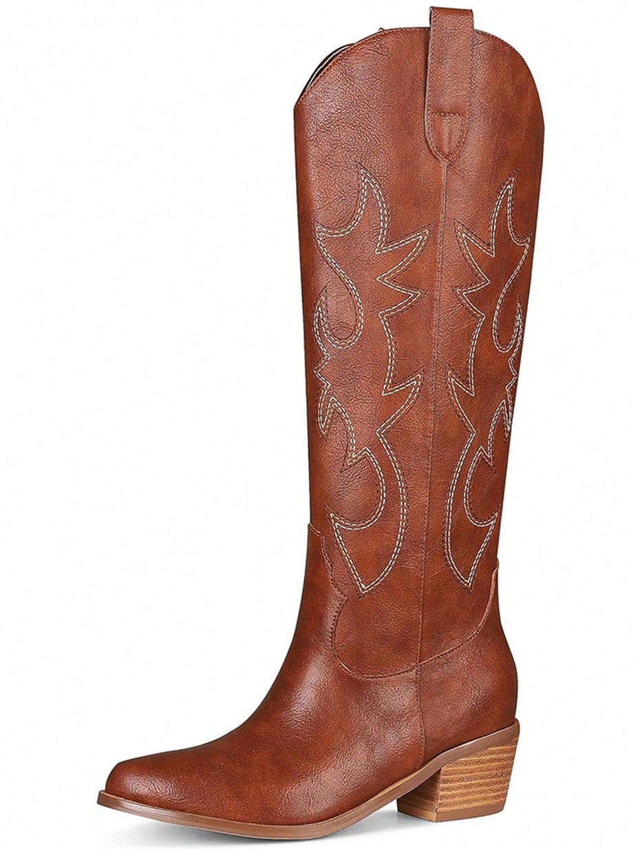 In Brown Women Knee-High Boots