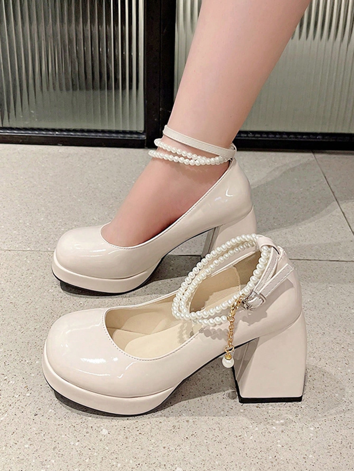 In Beige Women Pumps