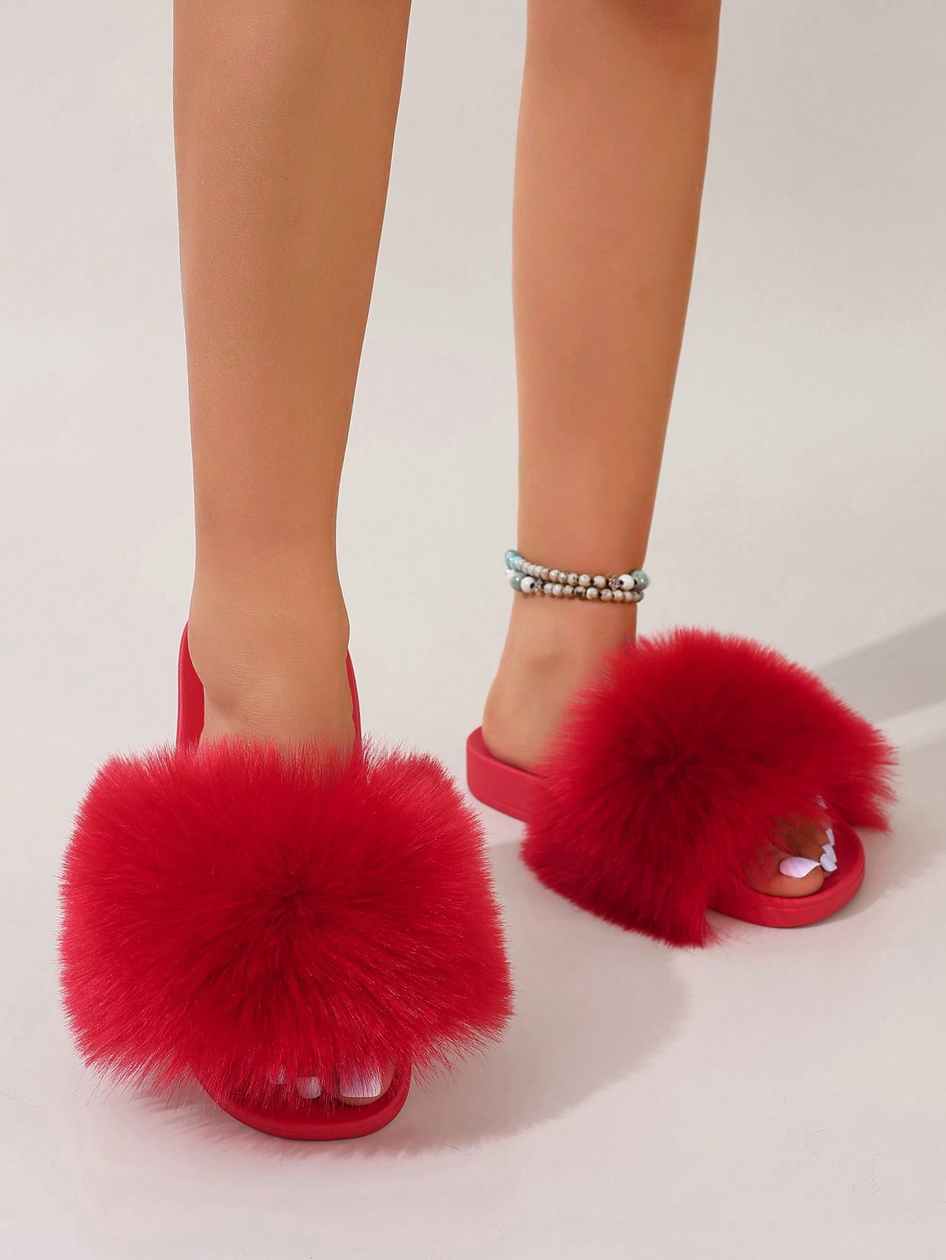 In Red Women Home Slippers