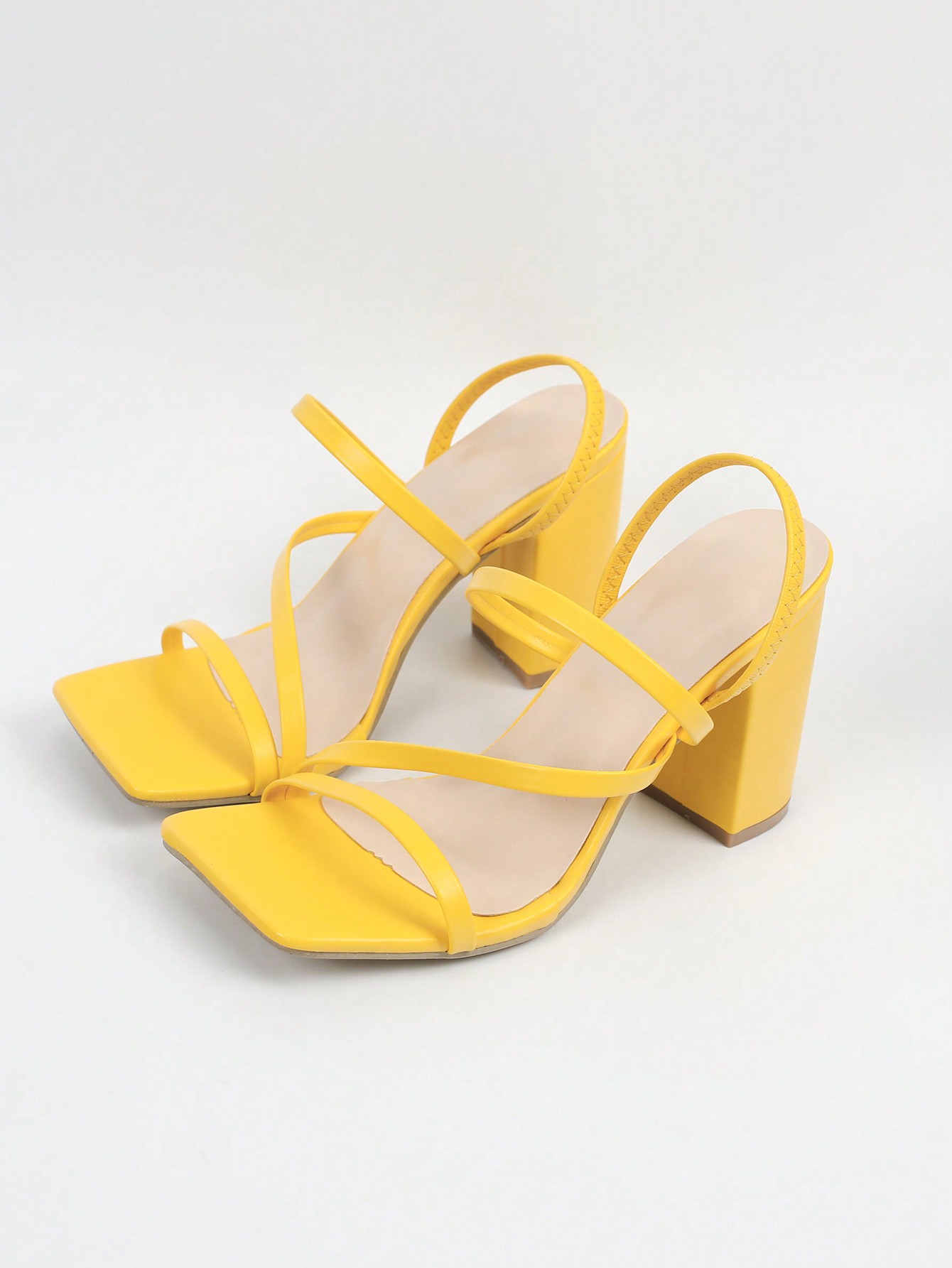 In Yellow Women Heeled Sandals