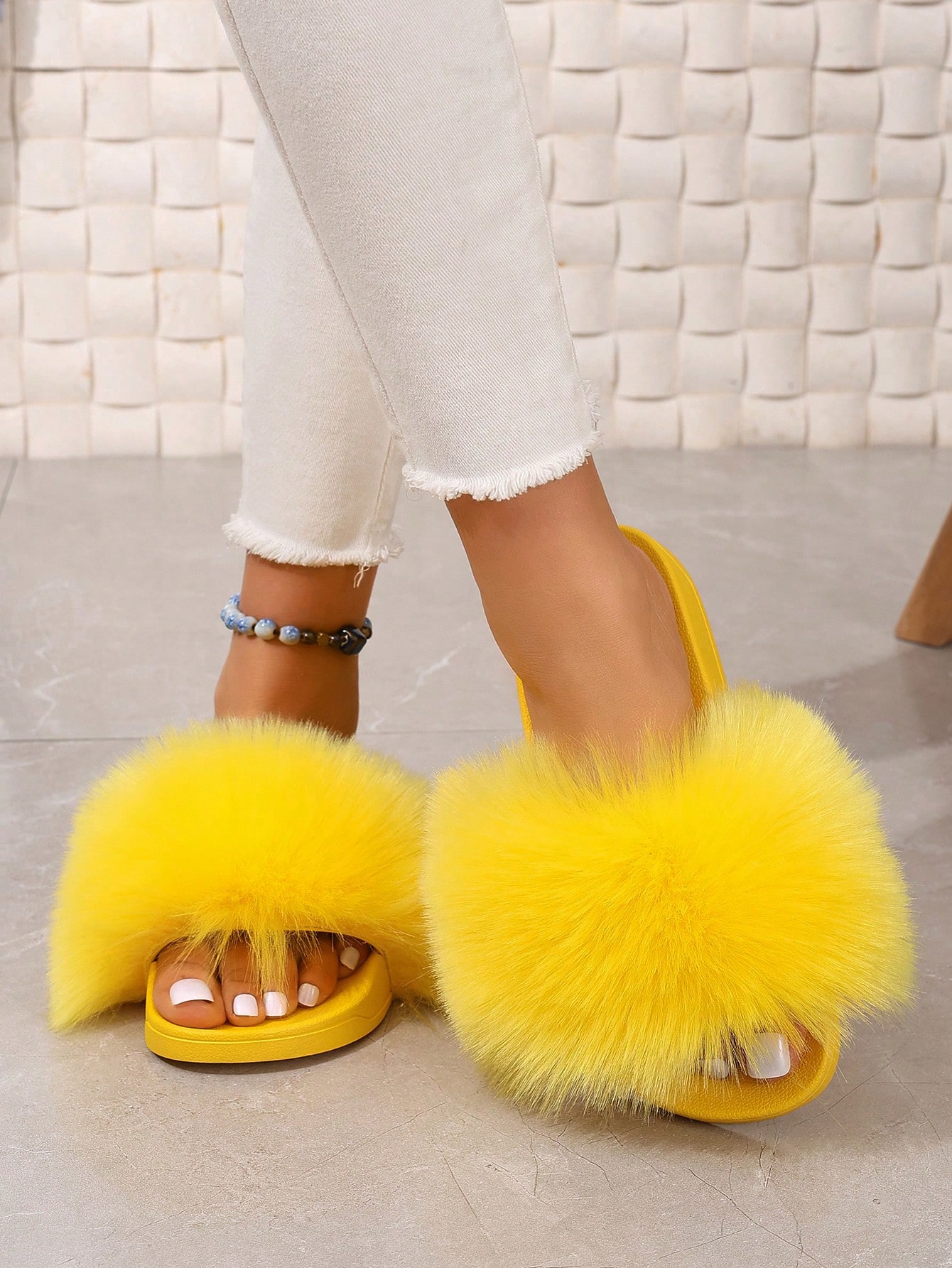 In Yellow Women Home Slippers