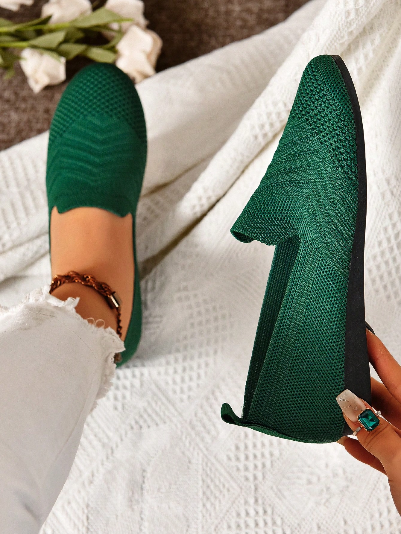 In Green Women Shoes