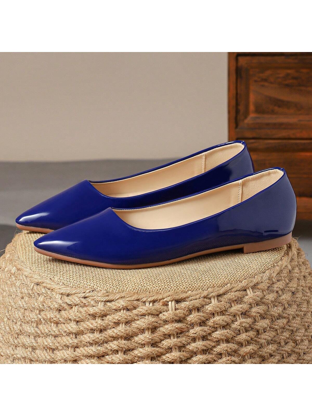 In Blue Women Flats