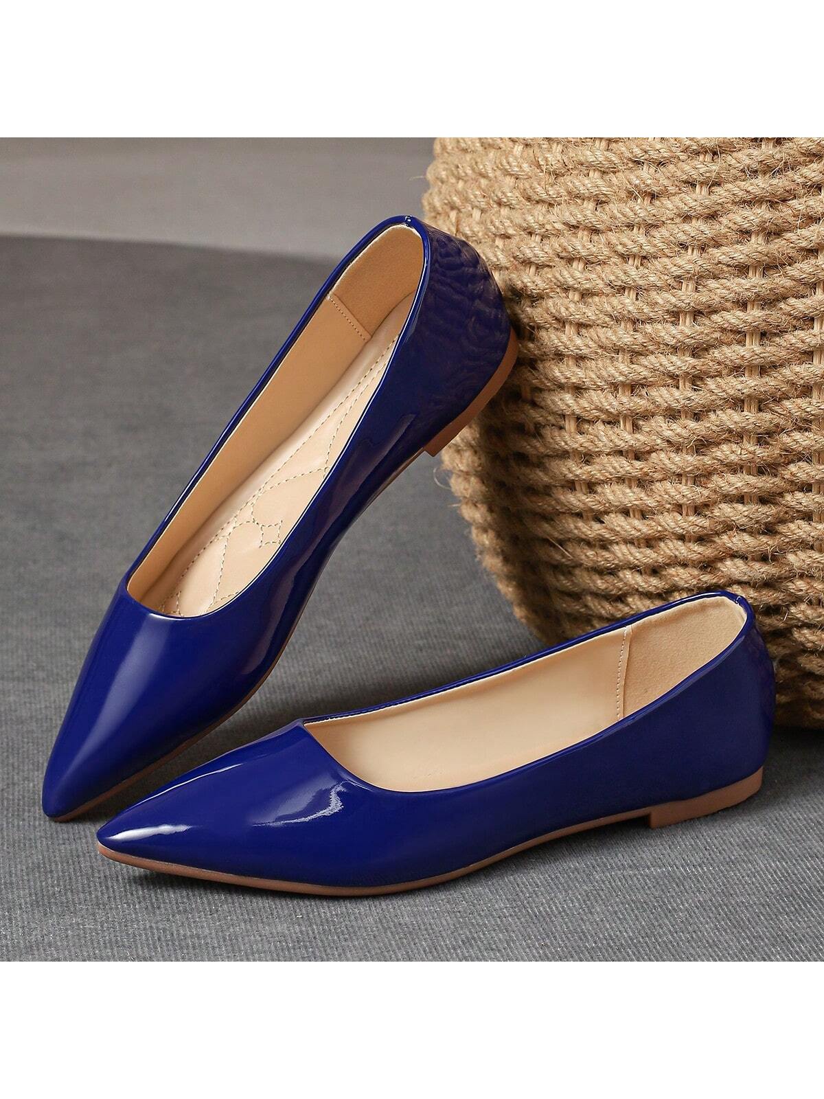 In Blue Women Flats